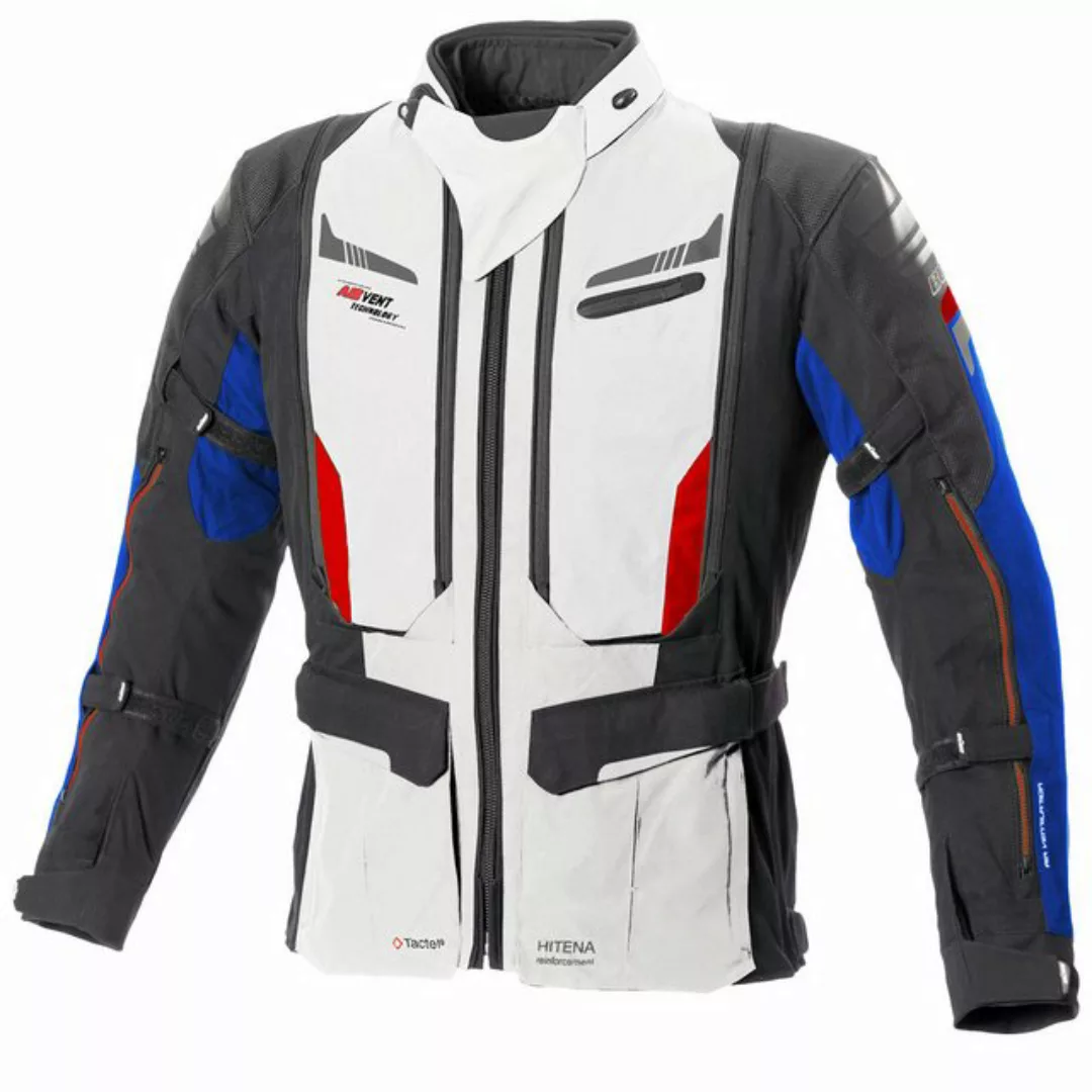 Büse Motorradjacke Büse Agadir Textiljacke hellgrau / blau Herren 58 günstig online kaufen