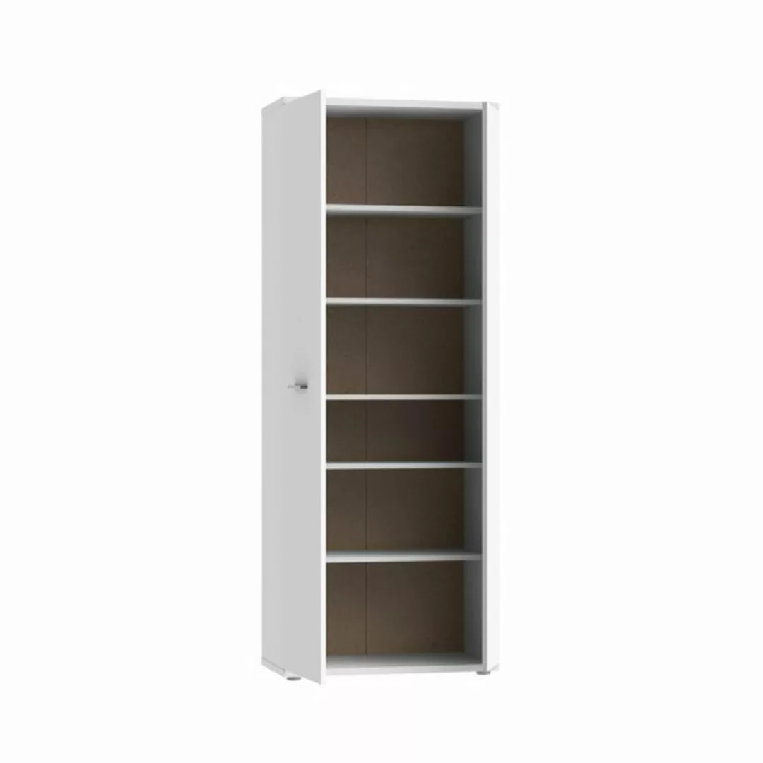 FORTE Schuhschrank mit 5 Böden / 6 Fächern, in weiß - 68,9x179,1x34,8cm (Bx günstig online kaufen