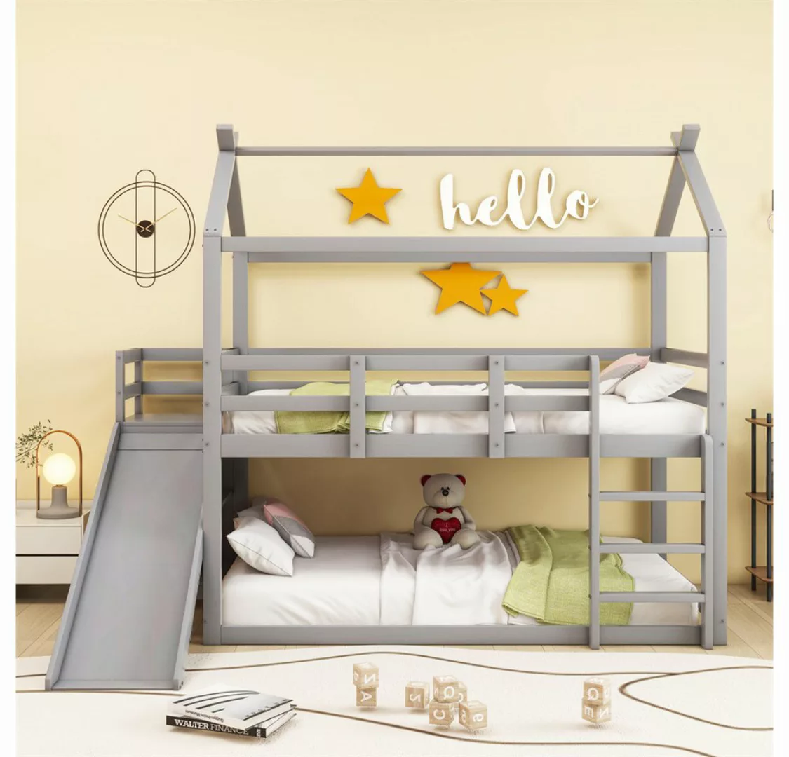 XDeer Etagenbett Kinderbett, 90*200 cm, niedriges Etagenbett, Hochbett mit günstig online kaufen