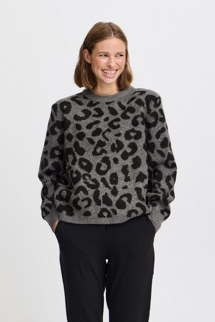 b.young Rollkragenpullover "Rollkragenpullover BYBXMINYA LEOPARD JUMPER -" günstig online kaufen