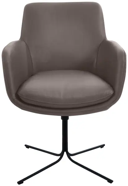 K+W Komfort & Wohnen Drehstuhl »Pego«, Leder CLOUD, filigranem 4-Fuß-Gestel günstig online kaufen