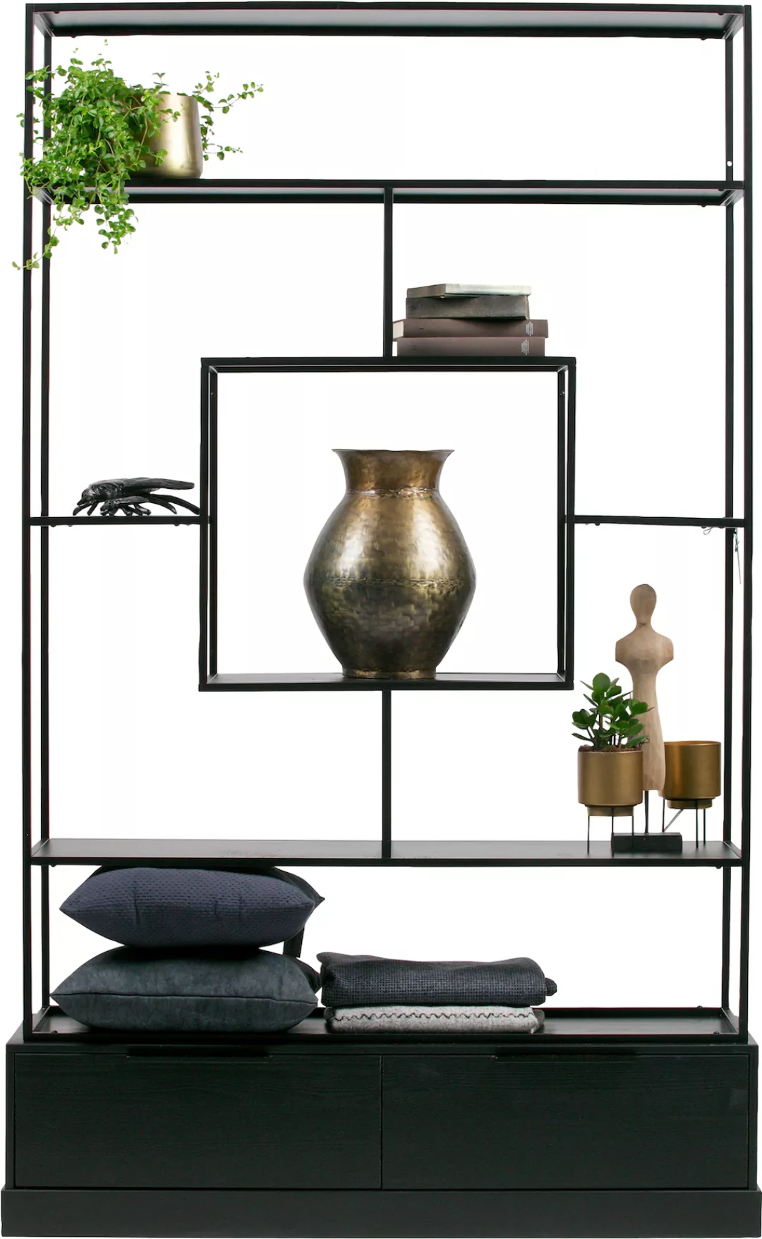 WOOOD Vitrine "Fons", H 204 cm / B 120 cm / T 35 cm günstig online kaufen