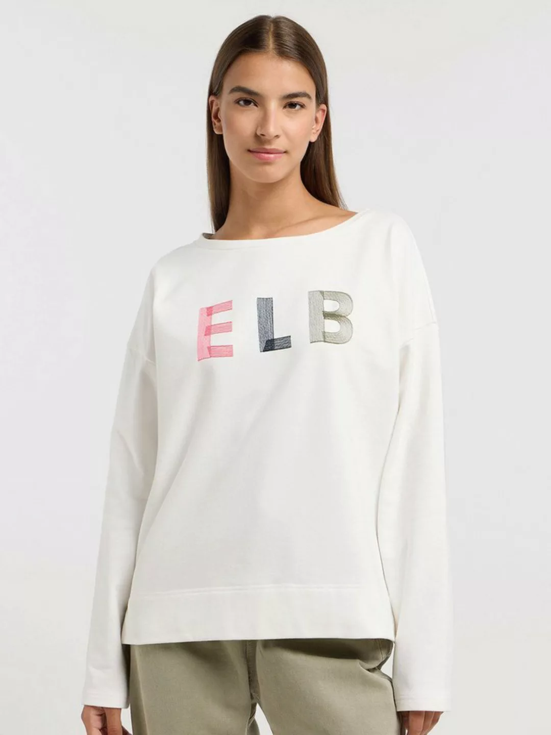 Elbsand Sweatshirt Arvi Cloud White Multi günstig online kaufen