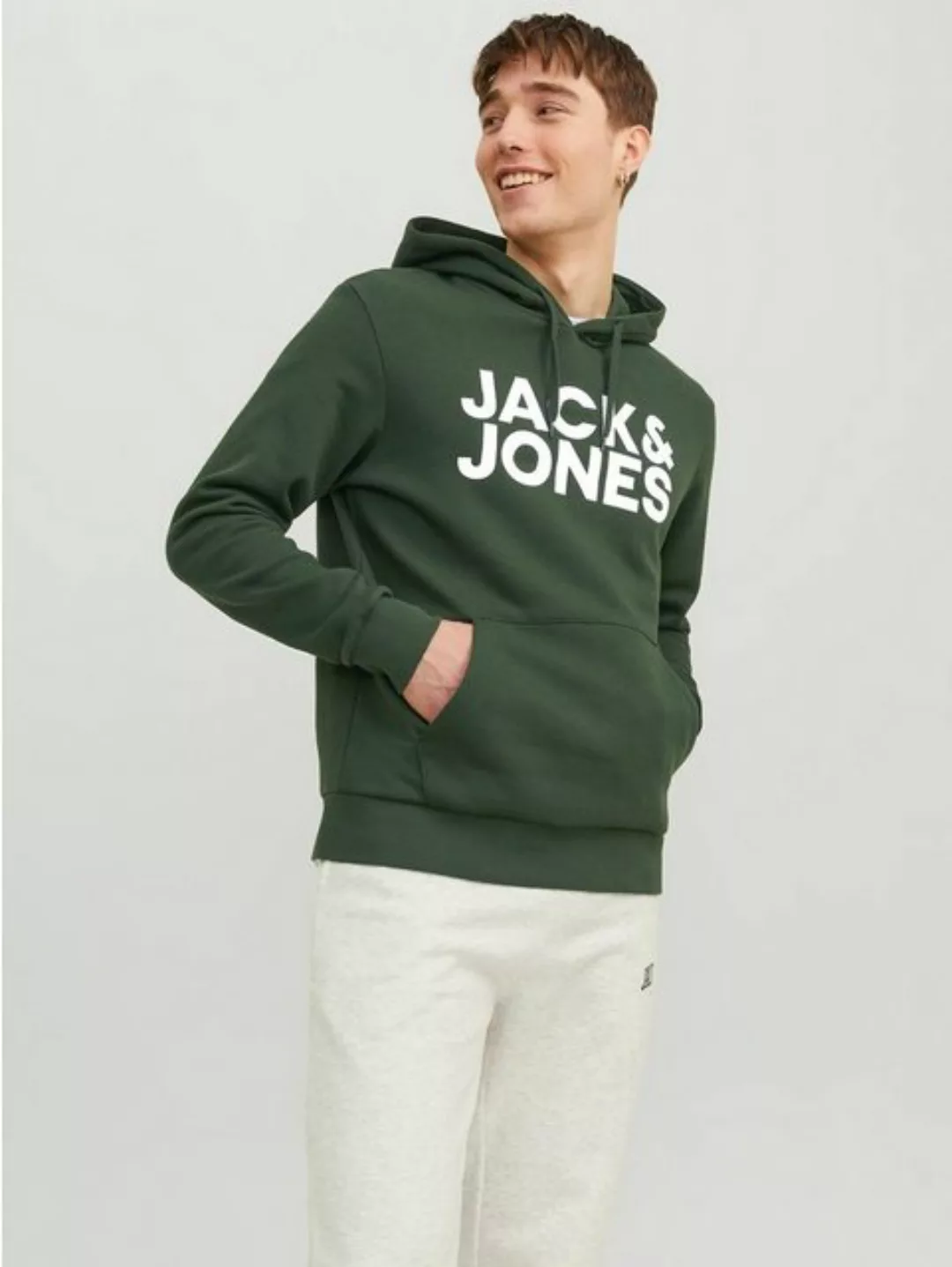 Jack & Jones Herren Hoodie Kapuzenpullover Pullover JJECORP günstig online kaufen