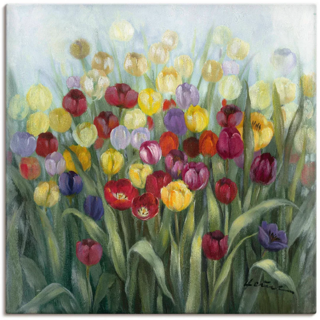 Artland Wandbild "Tulpenwiese II", Blumenwiese, (1 St.) günstig online kaufen