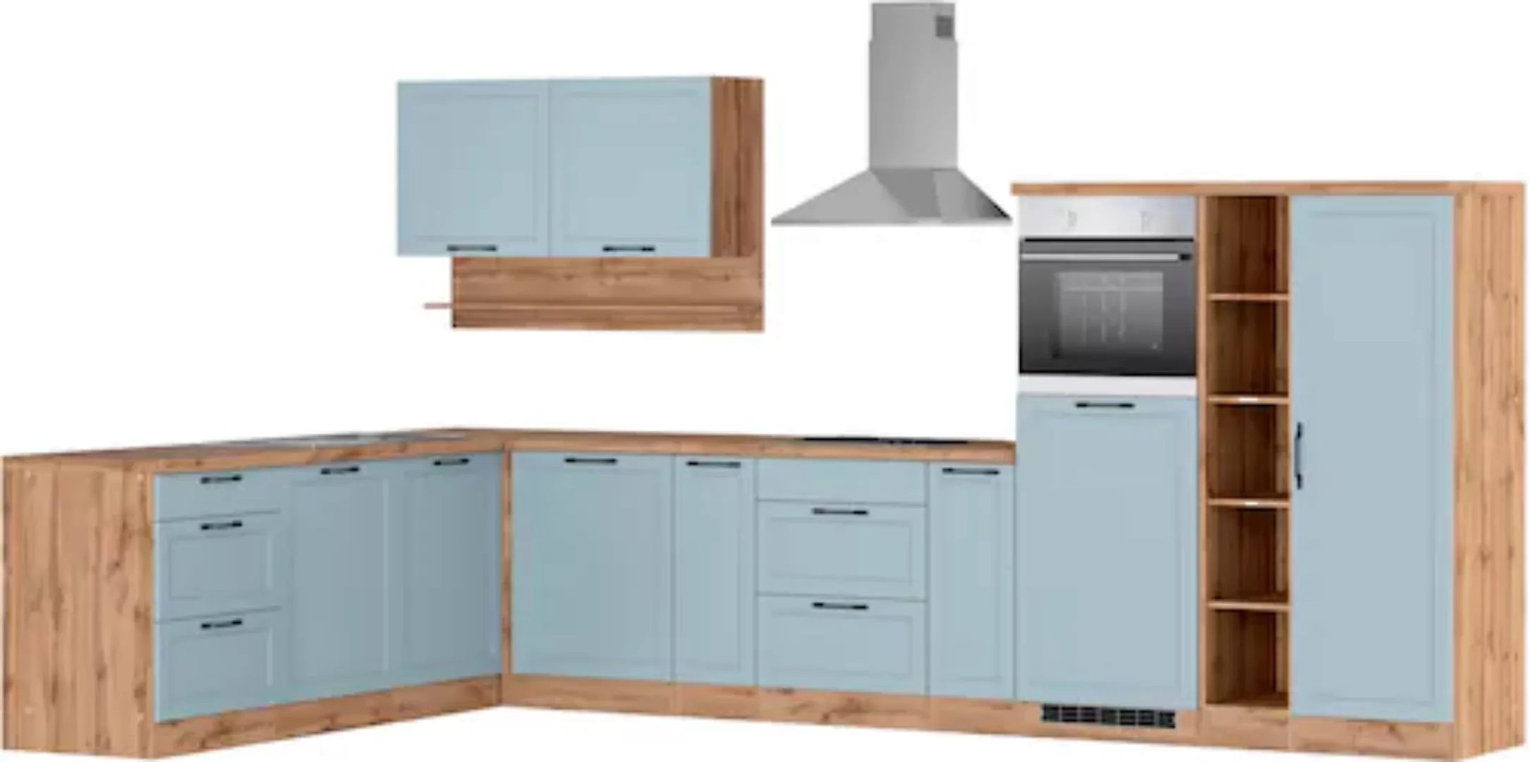 Kochstation Küche »KS-Lana«, Stellbreite 240/380 cm, wahlweise mit E-Geräte günstig online kaufen