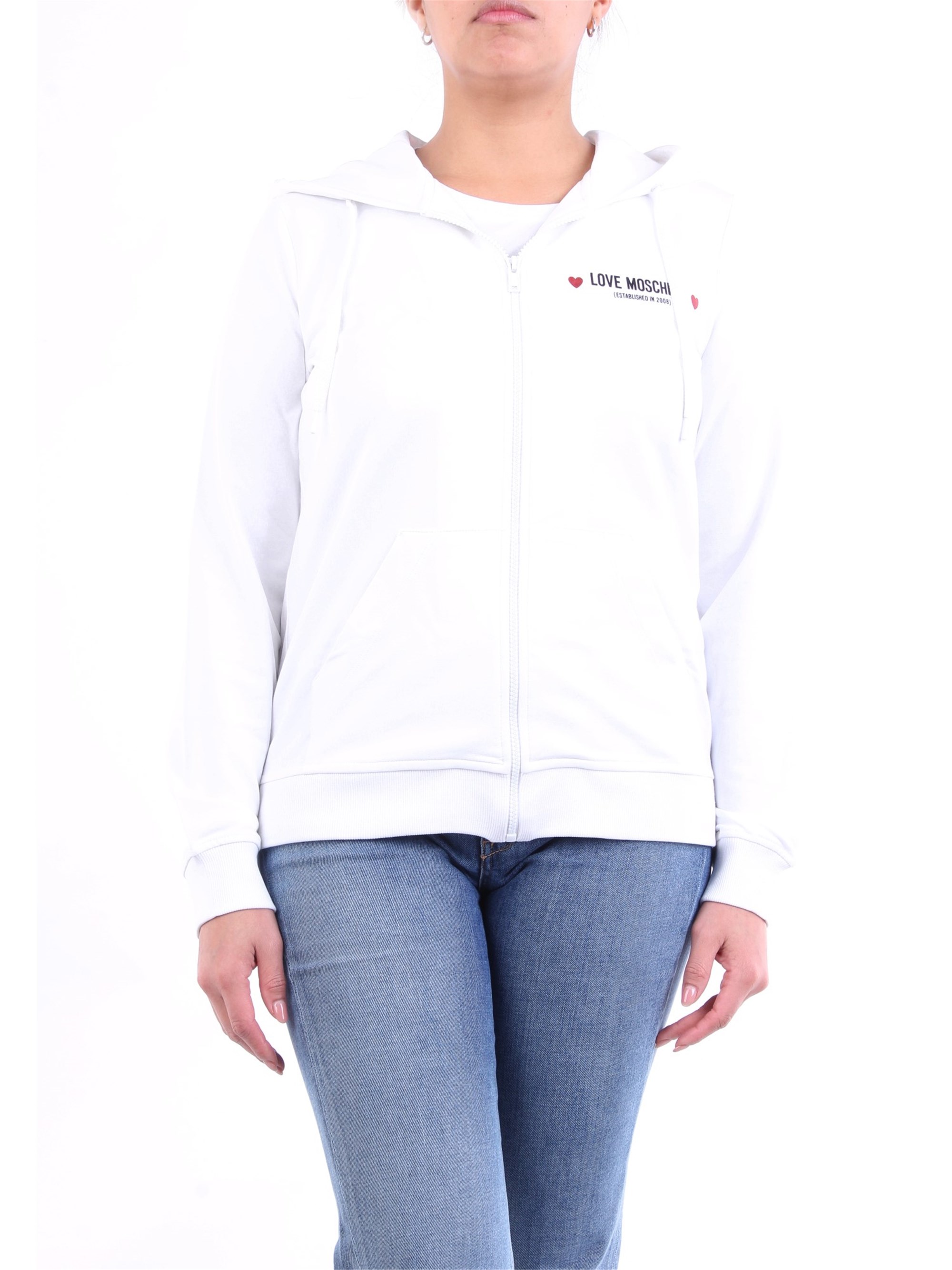 LOVE MOSCHINO Hoodies Damen weiß günstig online kaufen