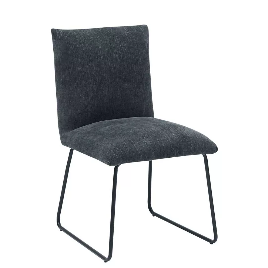 2 Stühle in Dunkelgrau und Schwarz Nosag Federung im Sitz (2er Set) günstig online kaufen