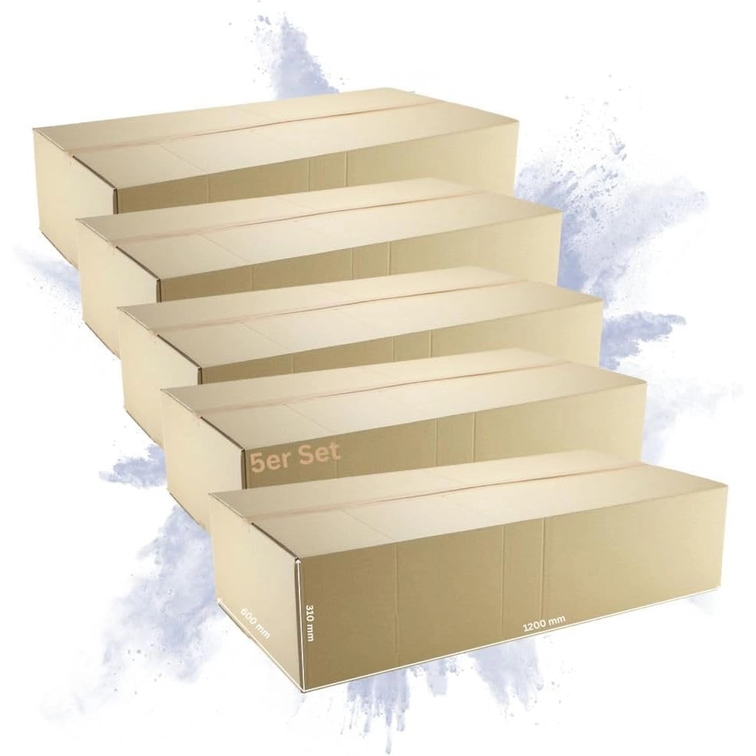 PROREGAL 5x Versandkarton 2-Wellig LxBxH 1200 x 600 x 310 mm Belastbar Bis günstig online kaufen