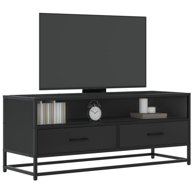 vidaXL Schrankmodule TV-Schrank Schwarz 100x34,5x40 cm Holzwerkstoff und Me günstig online kaufen