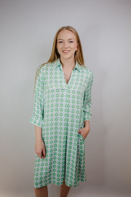 Just White Blusenkleid Kleid mit Muster günstig online kaufen