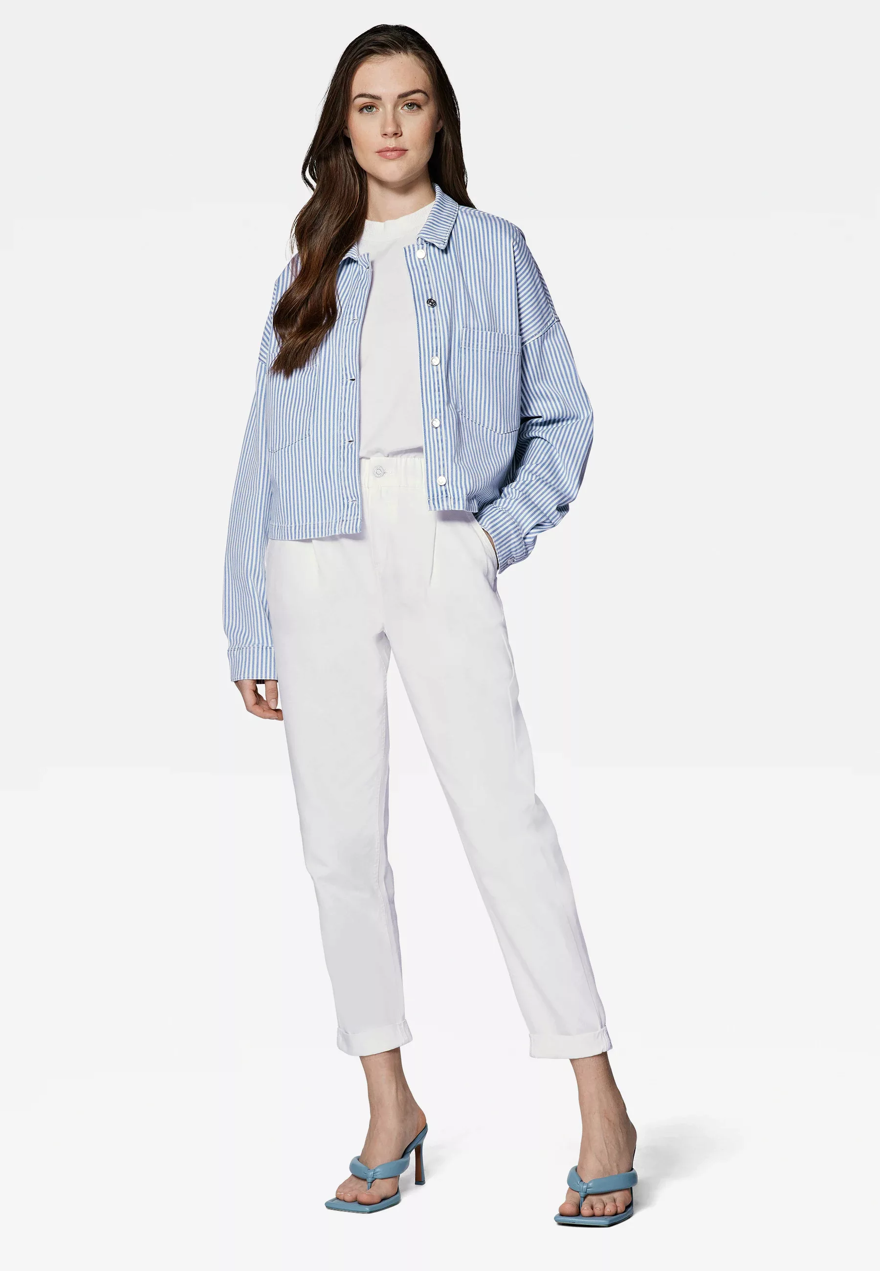 Mavi Hemdbluse "RAYNA", Crop Long Sleeve Denim Shirt günstig online kaufen