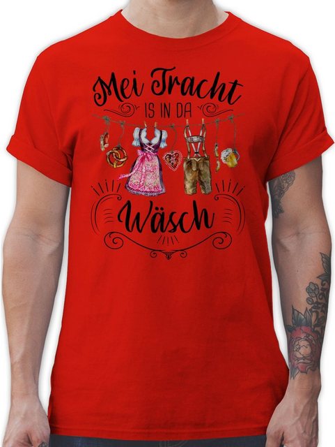 Shirtracer T-Shirt Mei Tracht is in da Wäsch Mode für Oktoberfest Herren günstig online kaufen