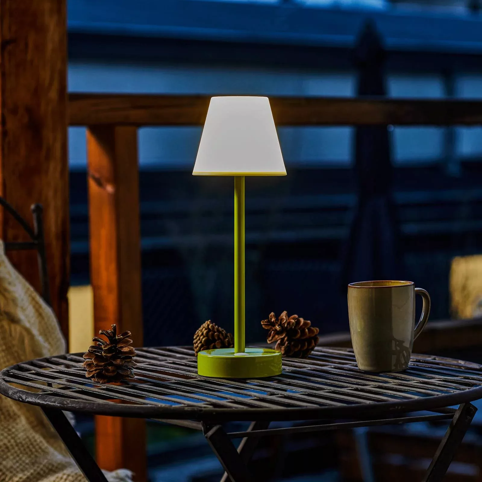 Newgarden Lola Slim LED-Tischlampe Akku, lime günstig online kaufen