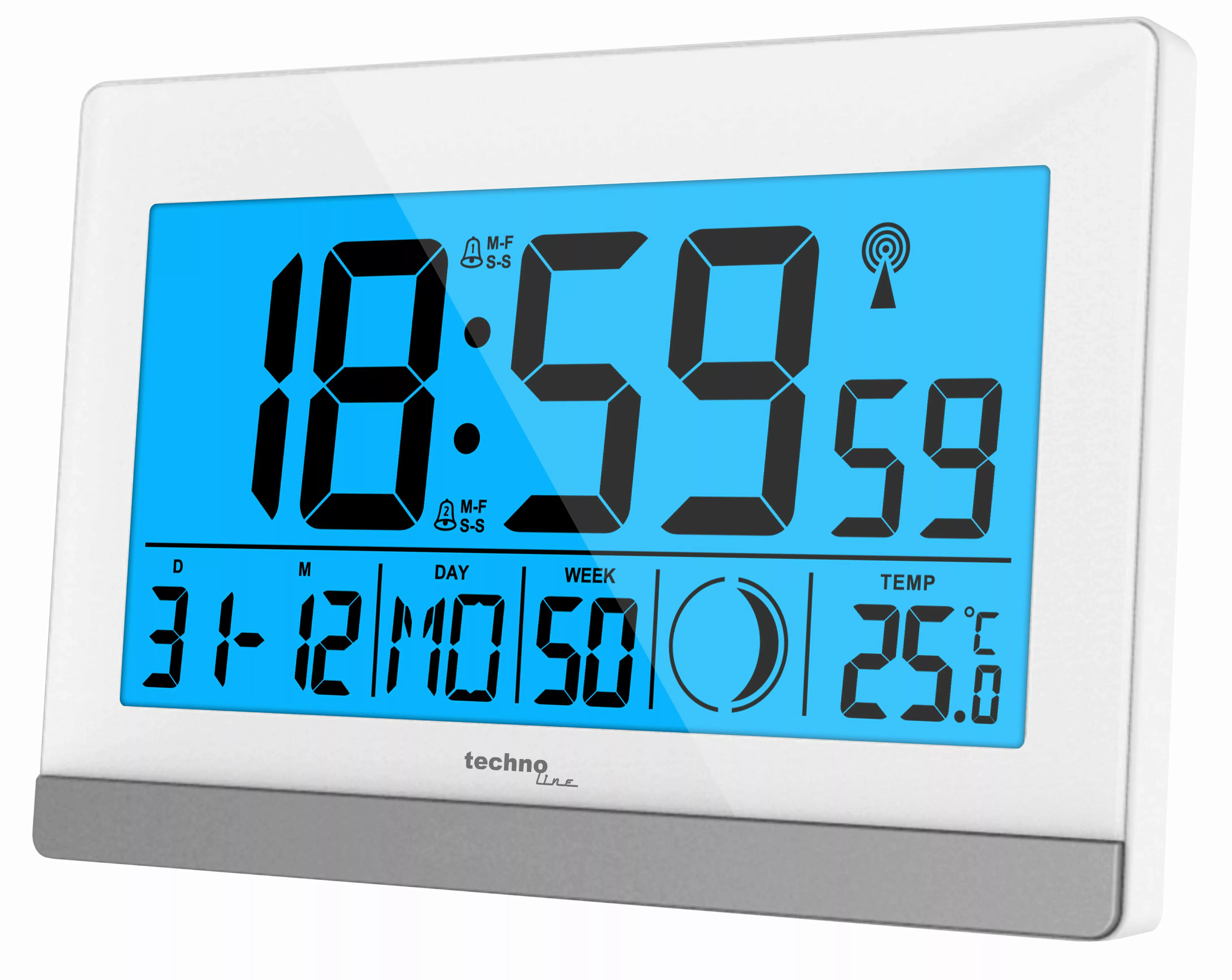 technoline Funkwecker WS 8056 mit 2 günstig online kaufen