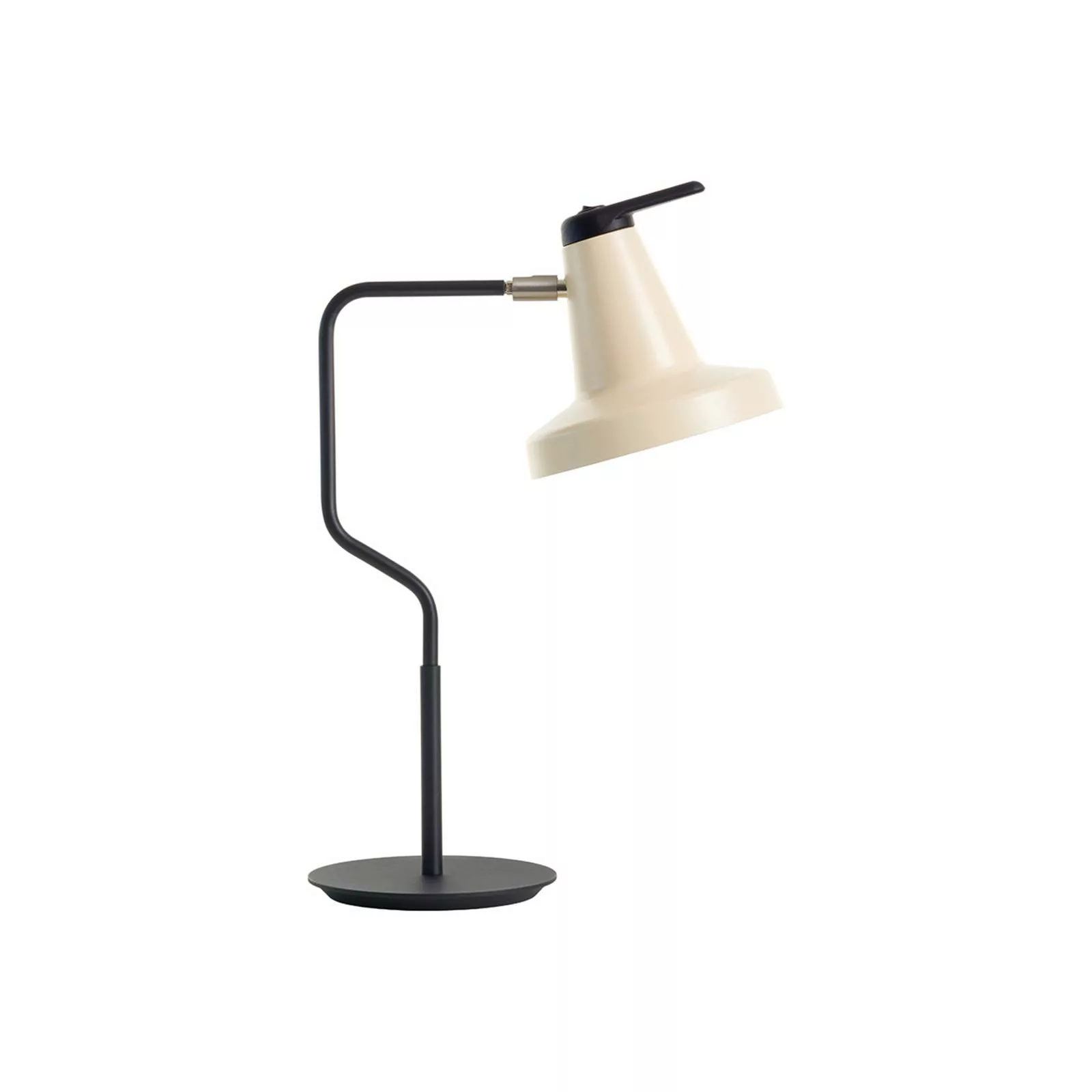 Tischlampe Garçon, Schirm justierbar beige/schwarz günstig online kaufen