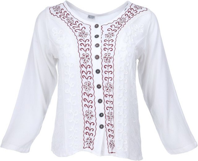 Guru-Shop Longbluse Kurzes Blusentop Boho chic, indische Hippie.. alternati günstig online kaufen