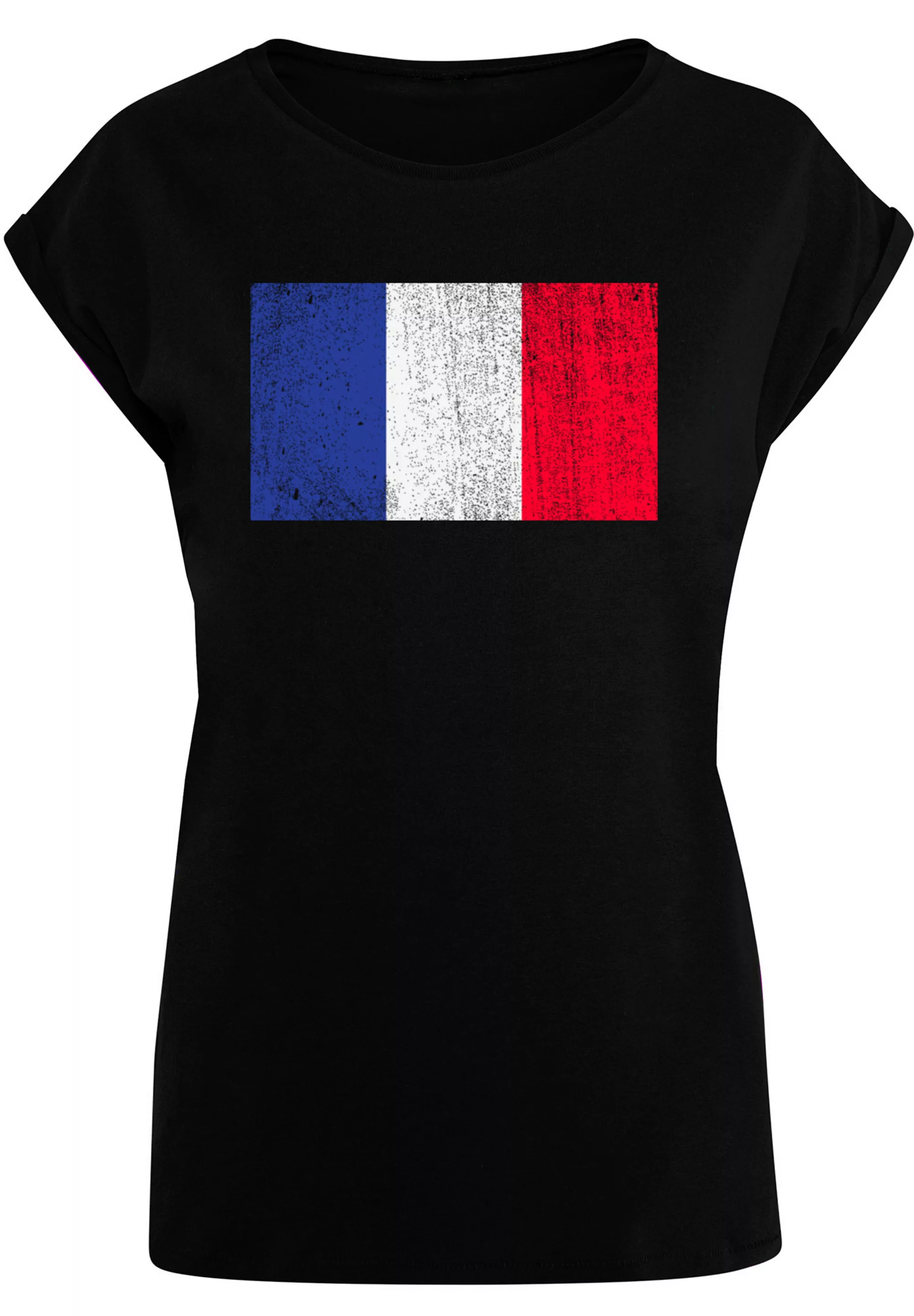 F4NT4STIC T-Shirt "France Frankreich Flagge distressed", Print günstig online kaufen