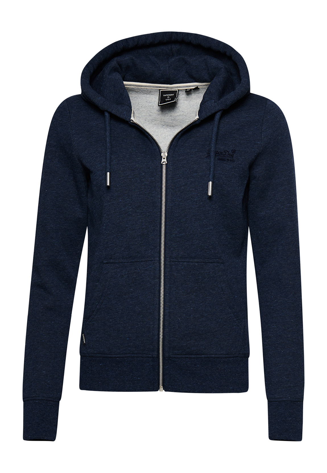 Superdry Damen Sweatjacke VINTAGE LOGO EMB ZIPHOOD Vintage Navy Marl Dunkel günstig online kaufen