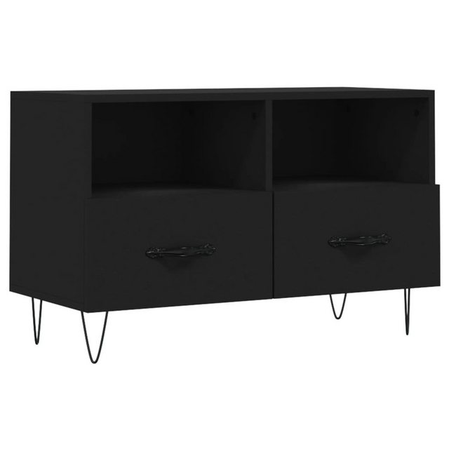 furnicato TV-Schrank Schwarz 80x36x50 cm Holzwerkstoff günstig online kaufen