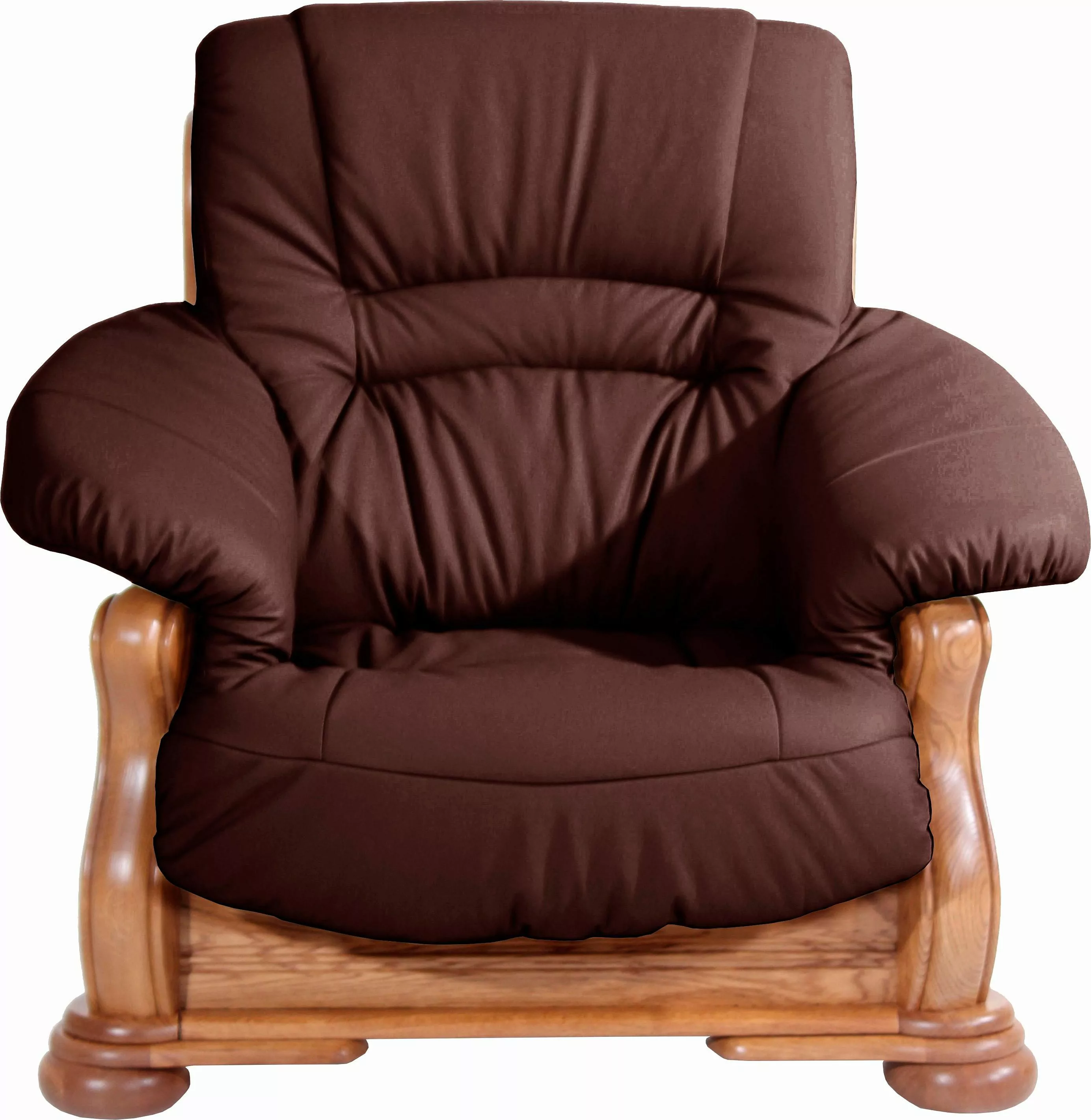 Max Winzer® Sessel »Texas«, mit dekorativem Holzgestell günstig online kaufen