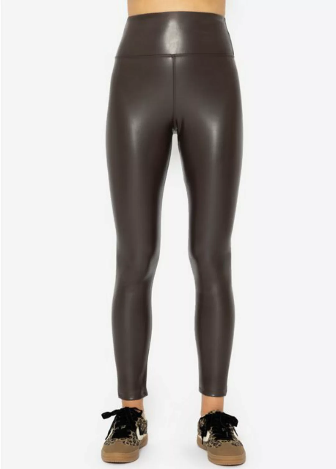 SASSYCLASSY Lederhose Skinny High-Rise Damen Leggings mit Thermo-Futter Hig günstig online kaufen