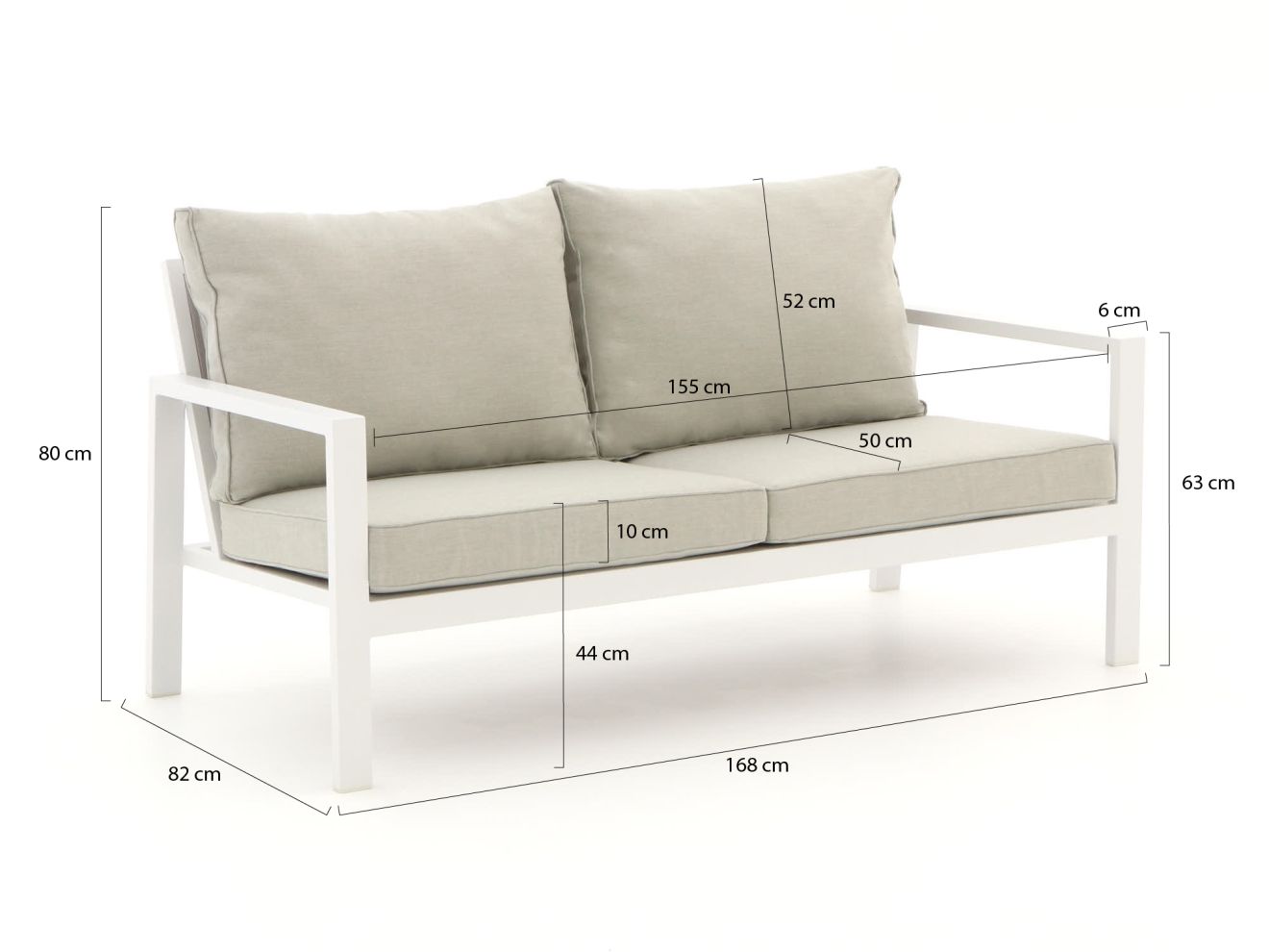 Manifesto Alzano Gartensofa 168 cm günstig online kaufen