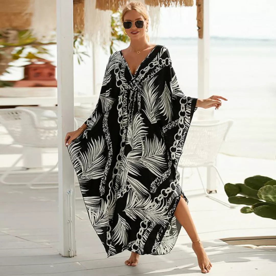 BlauWave Strandkleid Damen Bikini Cover Up Sommer Maxi Strandkleid Strand P günstig online kaufen