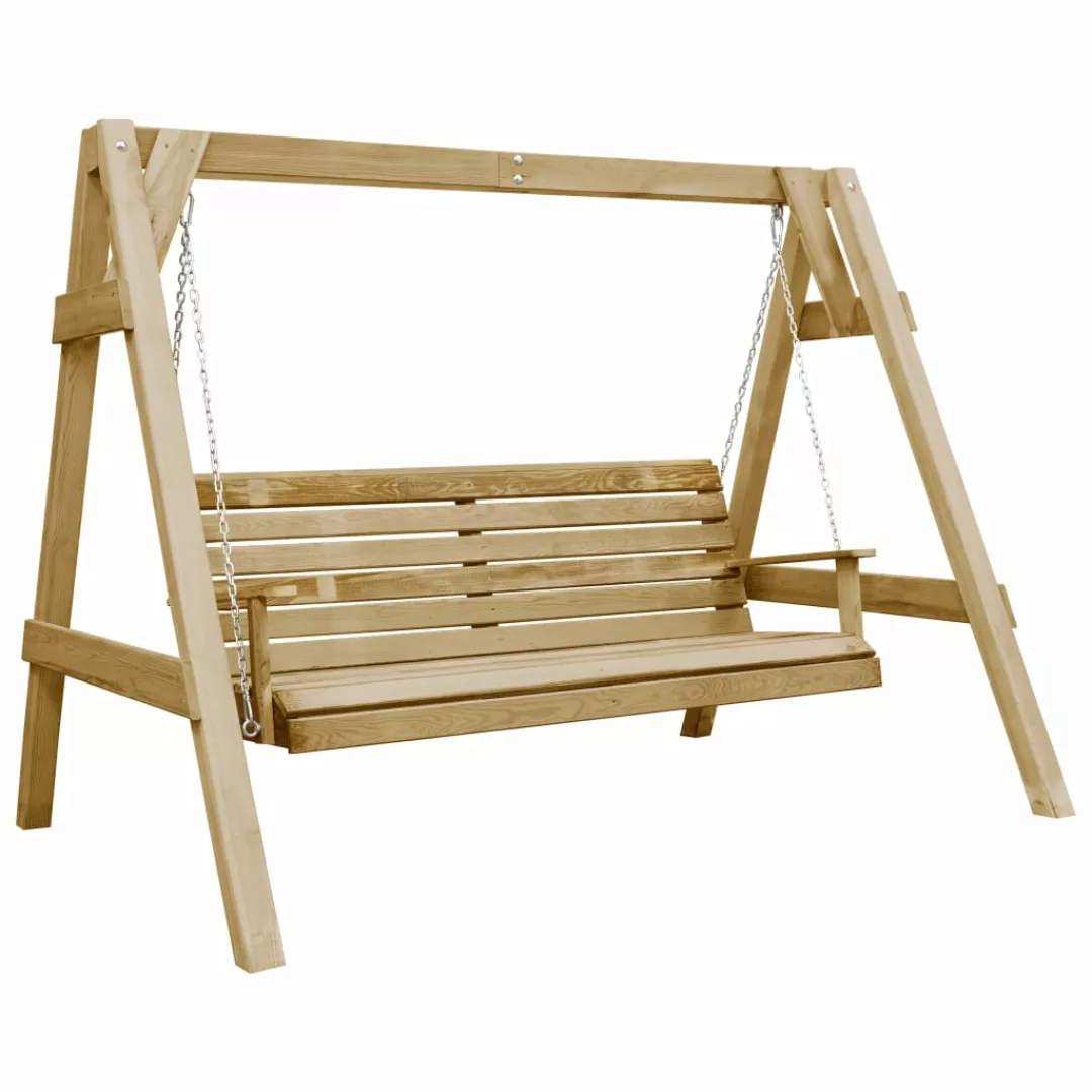 Garten-schaukelbank Impregniertes Kiefernholz 205x150x157 Cm günstig online kaufen