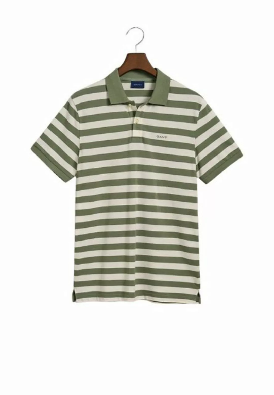 Gant Polo Streifen Grün - Größe L günstig online kaufen