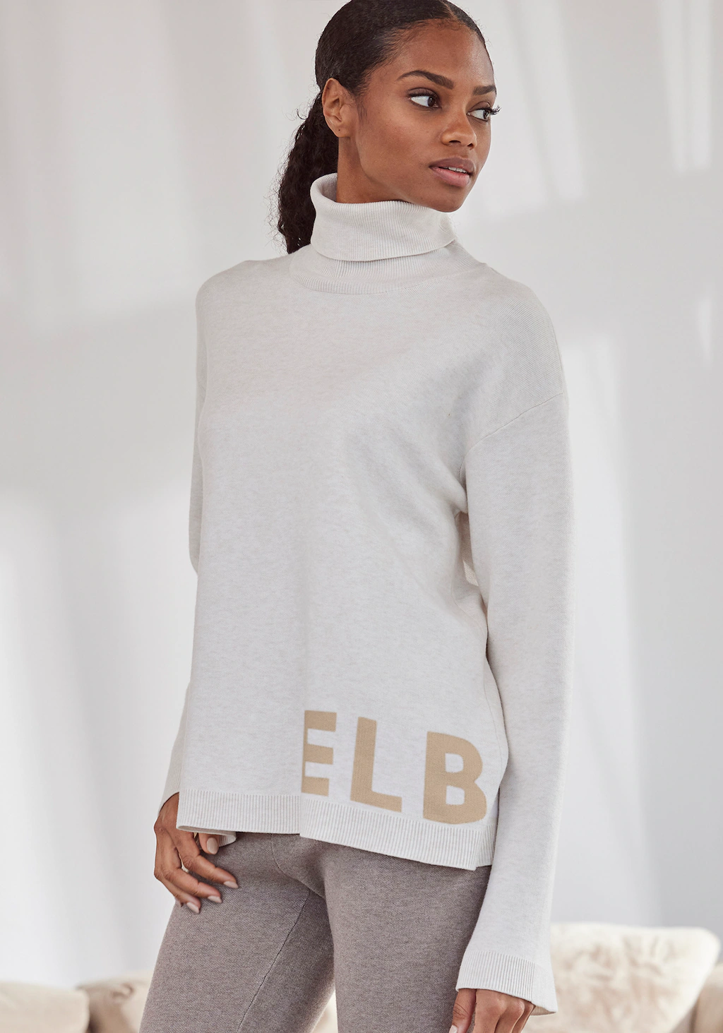 Elbsand Sweater, Rollkragenpullover aus hochwertigem Strick, Loungewear günstig online kaufen