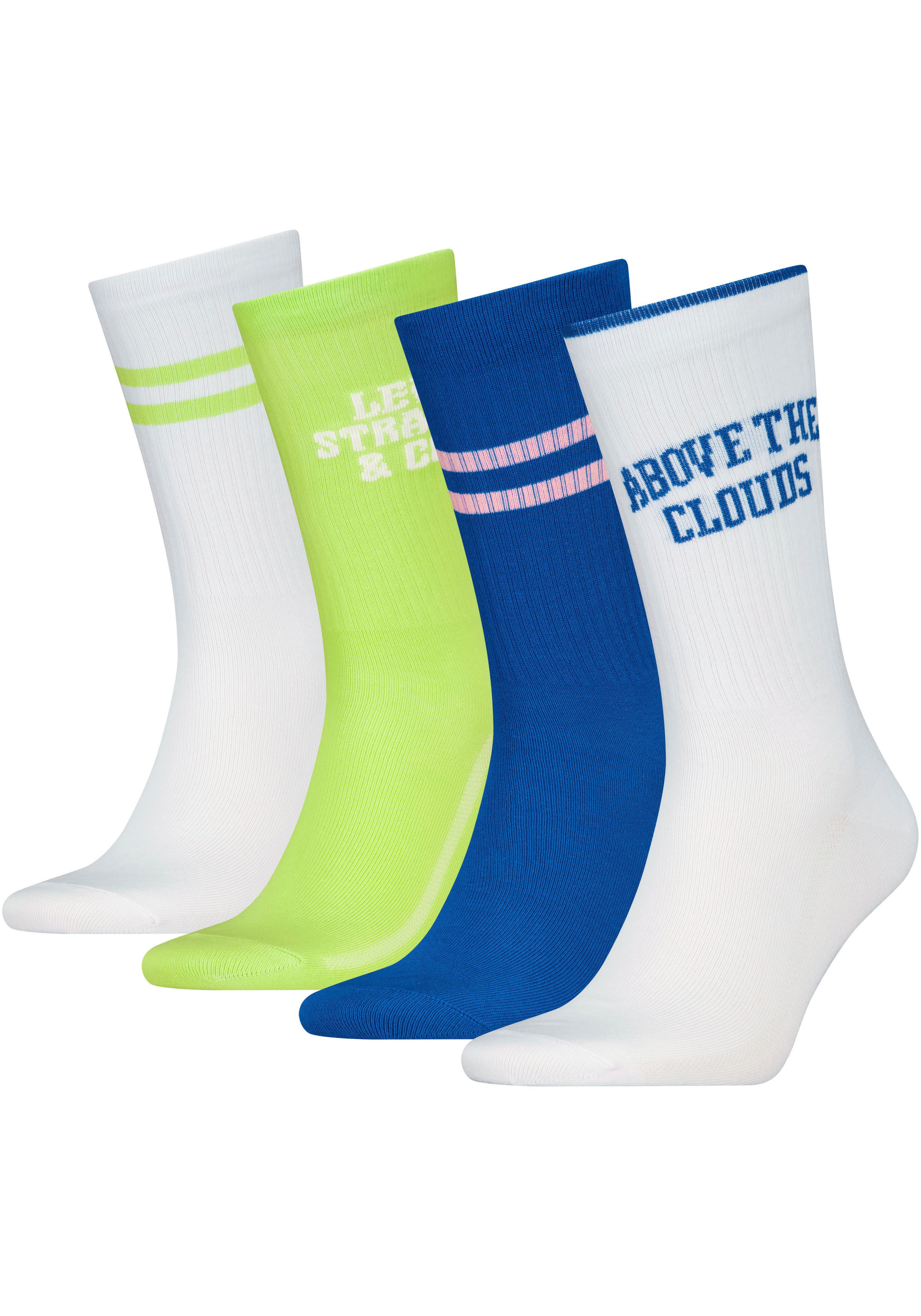 Levis Socken, (4 Paar), mit farblich abgesetzten Streifen, Geschenkbox günstig online kaufen