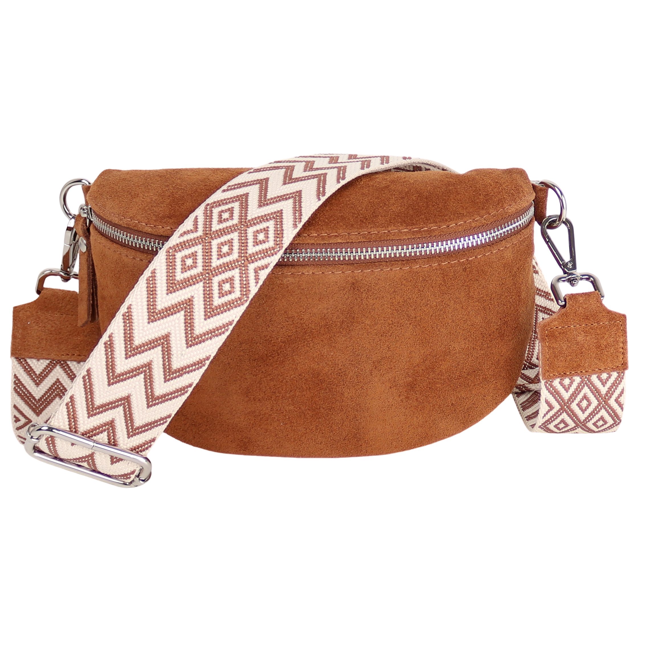 MIRROSI Bauchtasche Damen, Veloursleder, Made in günstig online kaufen