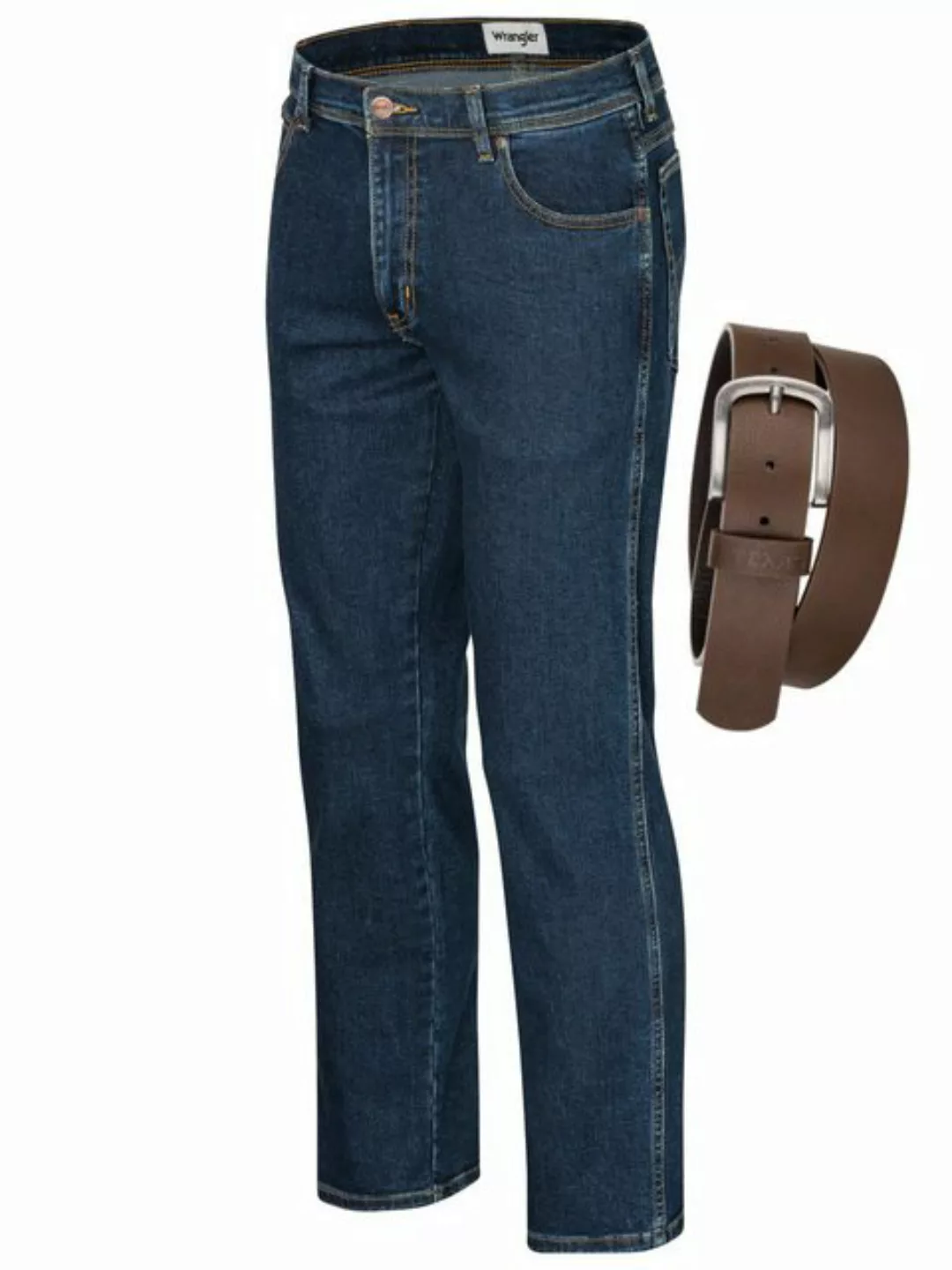 Wrangler Straight-Jeans Texas Authentic Straight Herrenjeans Jeans Stretch günstig online kaufen