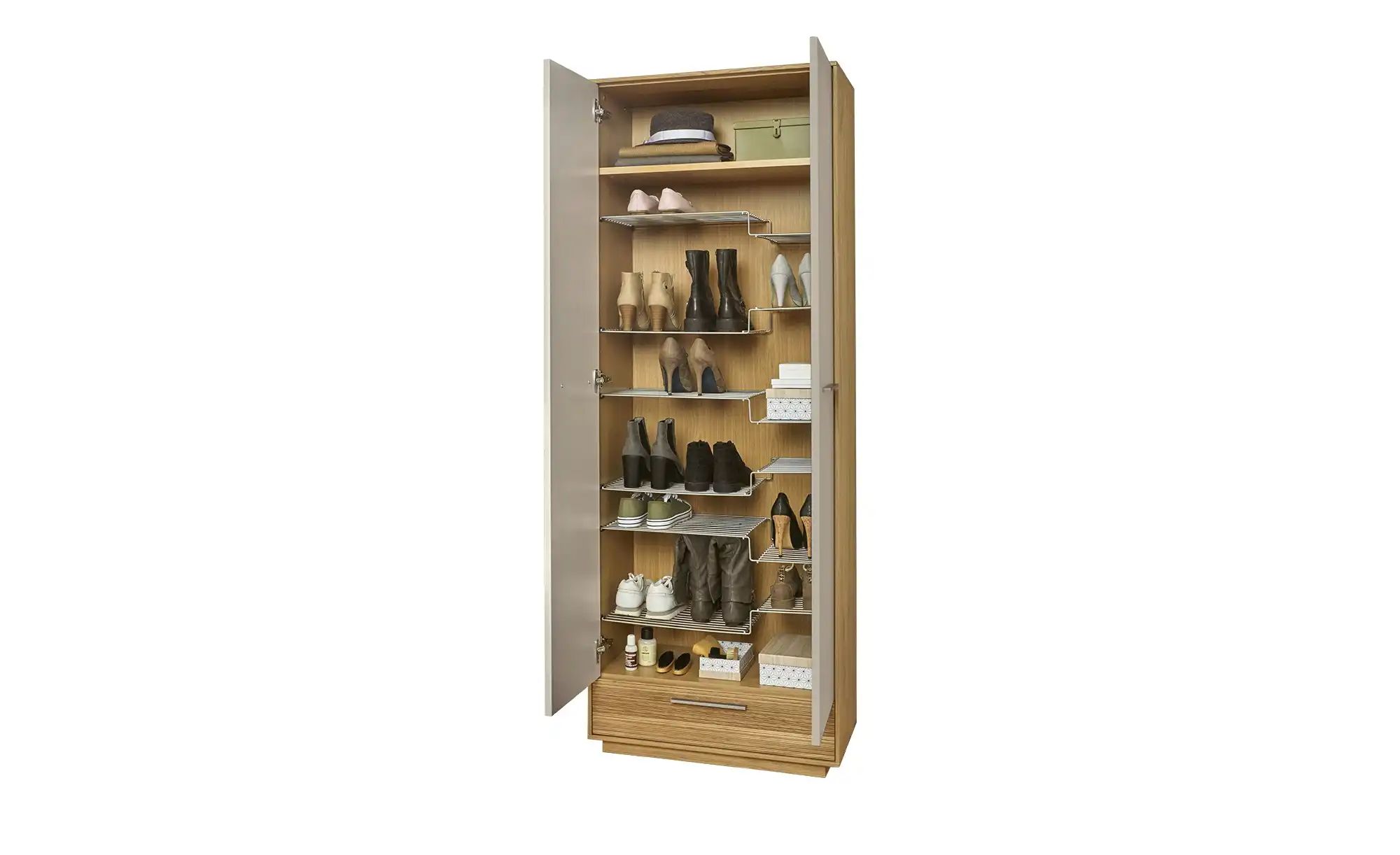 Dielenschrank  Longo ¦ beige ¦ Maße (cm): B: 72 H: 193 T: 37 Schränke > Die günstig online kaufen