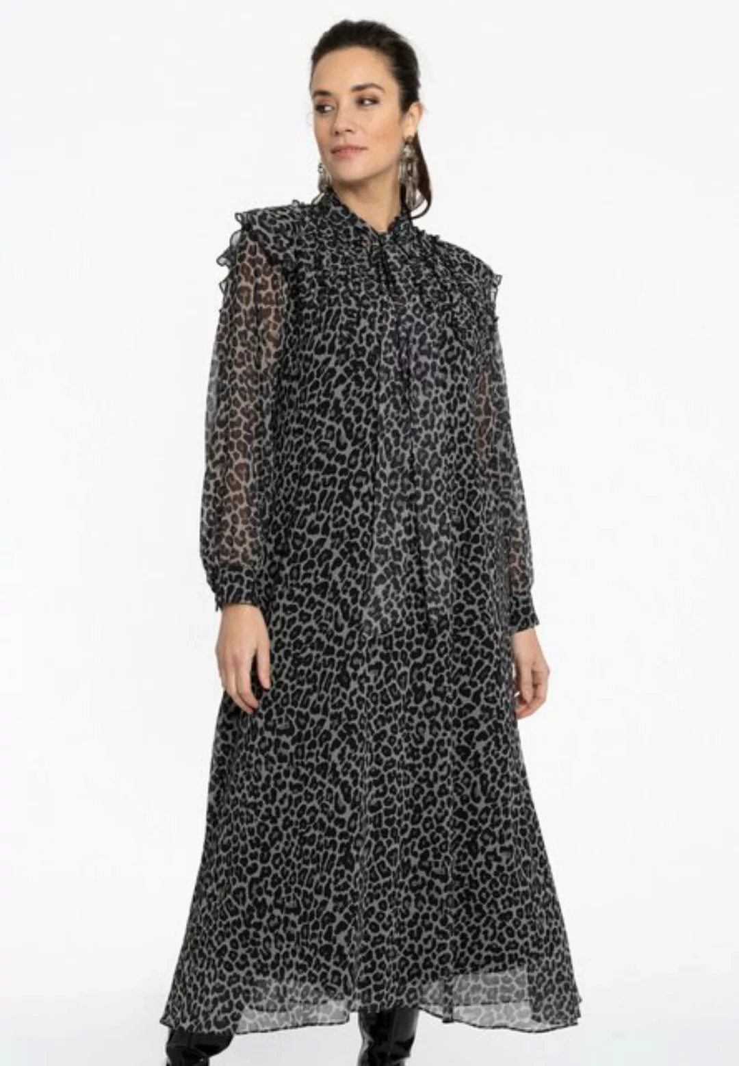 Yoek A-Linien-Kleid mit Schleife günstig online kaufen