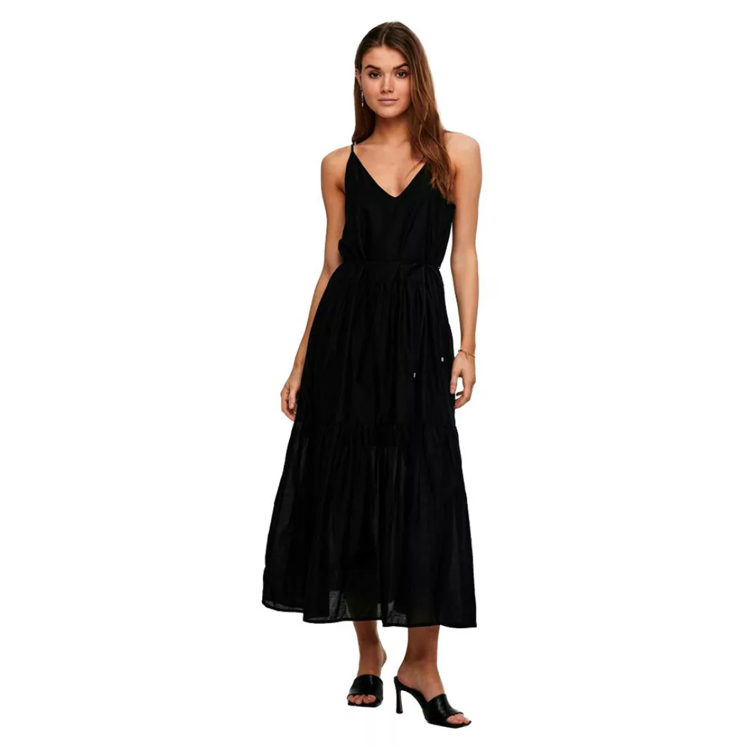Only Vivi Maxi Langes Kleid XS Black günstig online kaufen