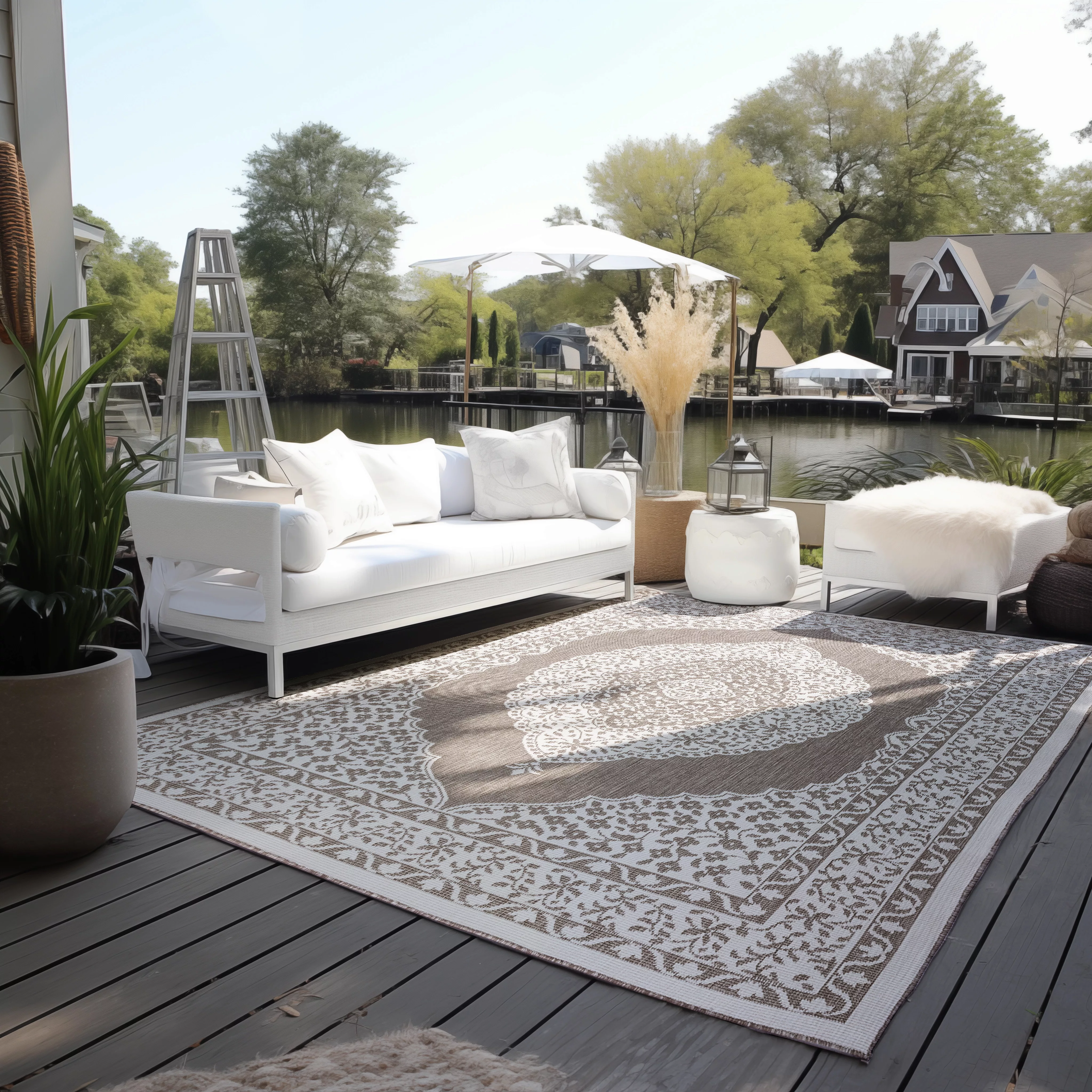 ELLE DECORATION Teppich »Meekly, In- und Outdoor«, rechteckig, Flachgewebe, günstig online kaufen