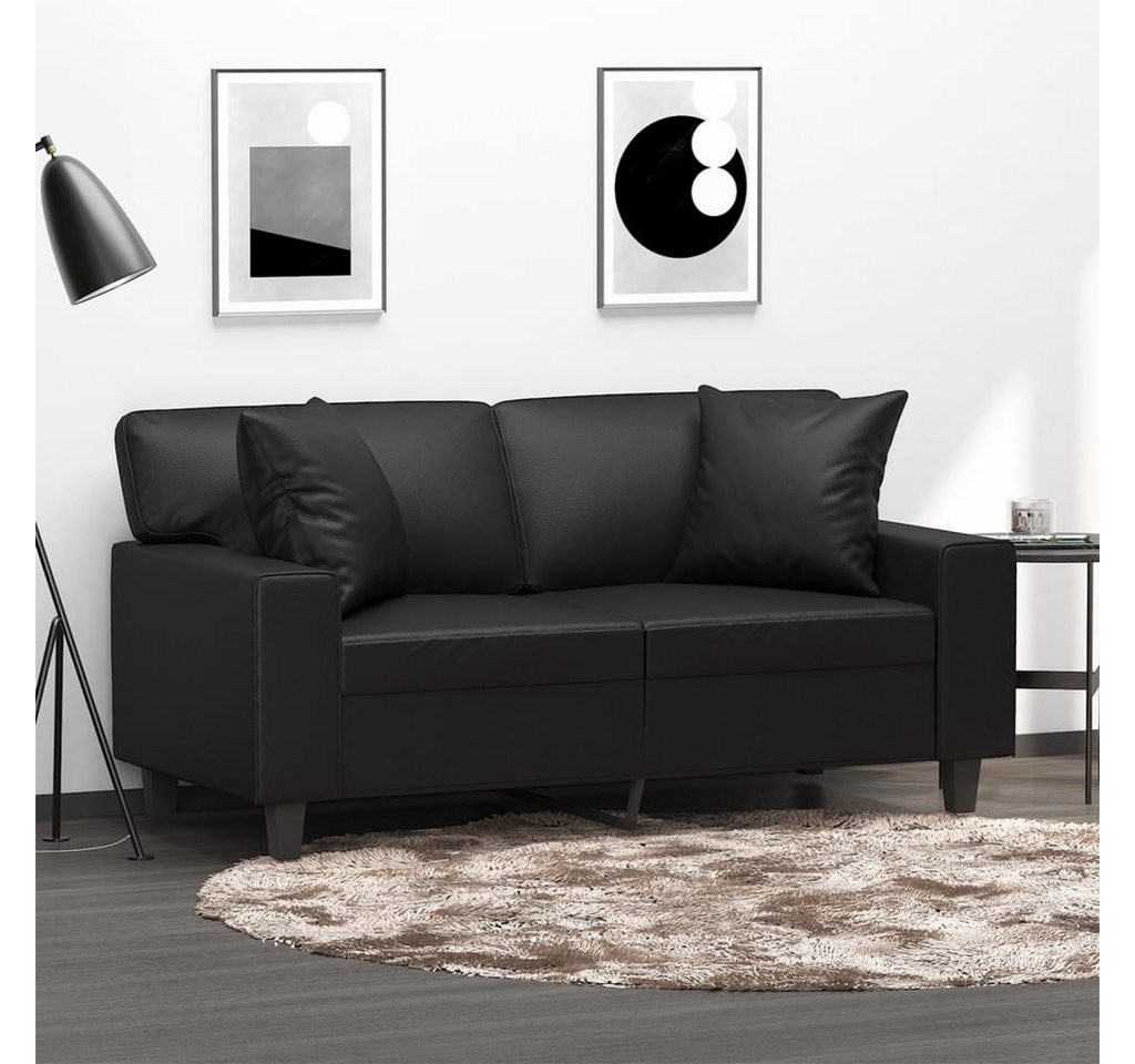 vidaXL Sofa Sofa mit Zierkissen Kunstleder, 120 cm, 2-Sitzer günstig online kaufen