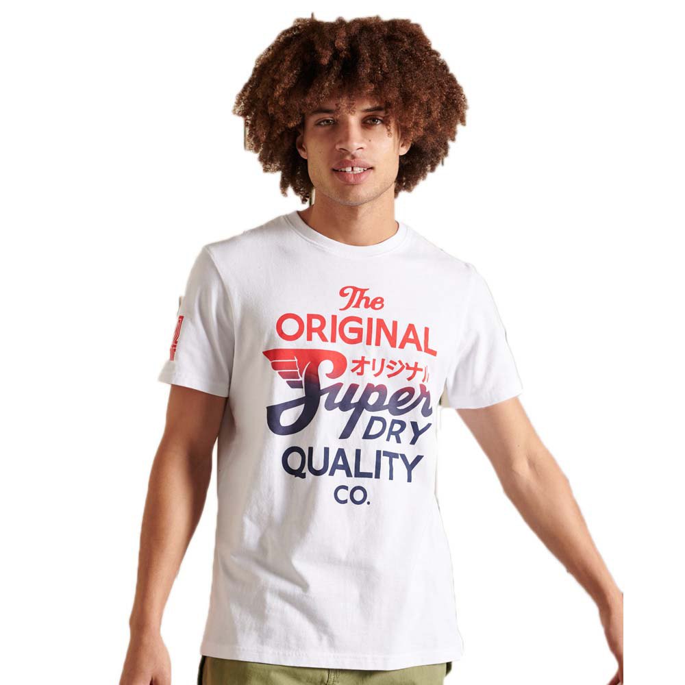 Superdry Script Style Workwear Kurzarm T-shirt L Optic günstig online kaufen