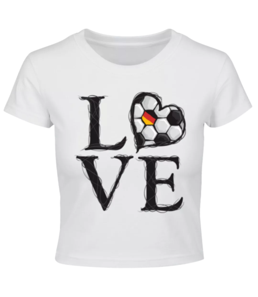 Fußball Liebe Deutschland · Crop T-Shirt günstig online kaufen