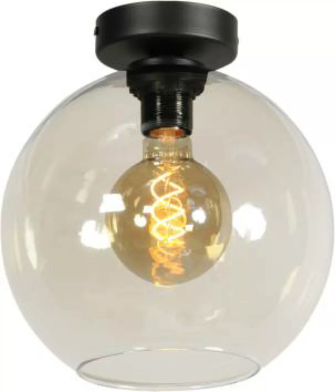 Deckenlampe rund Kugel Ø 25 cm E27 Rauchglas günstig online kaufen