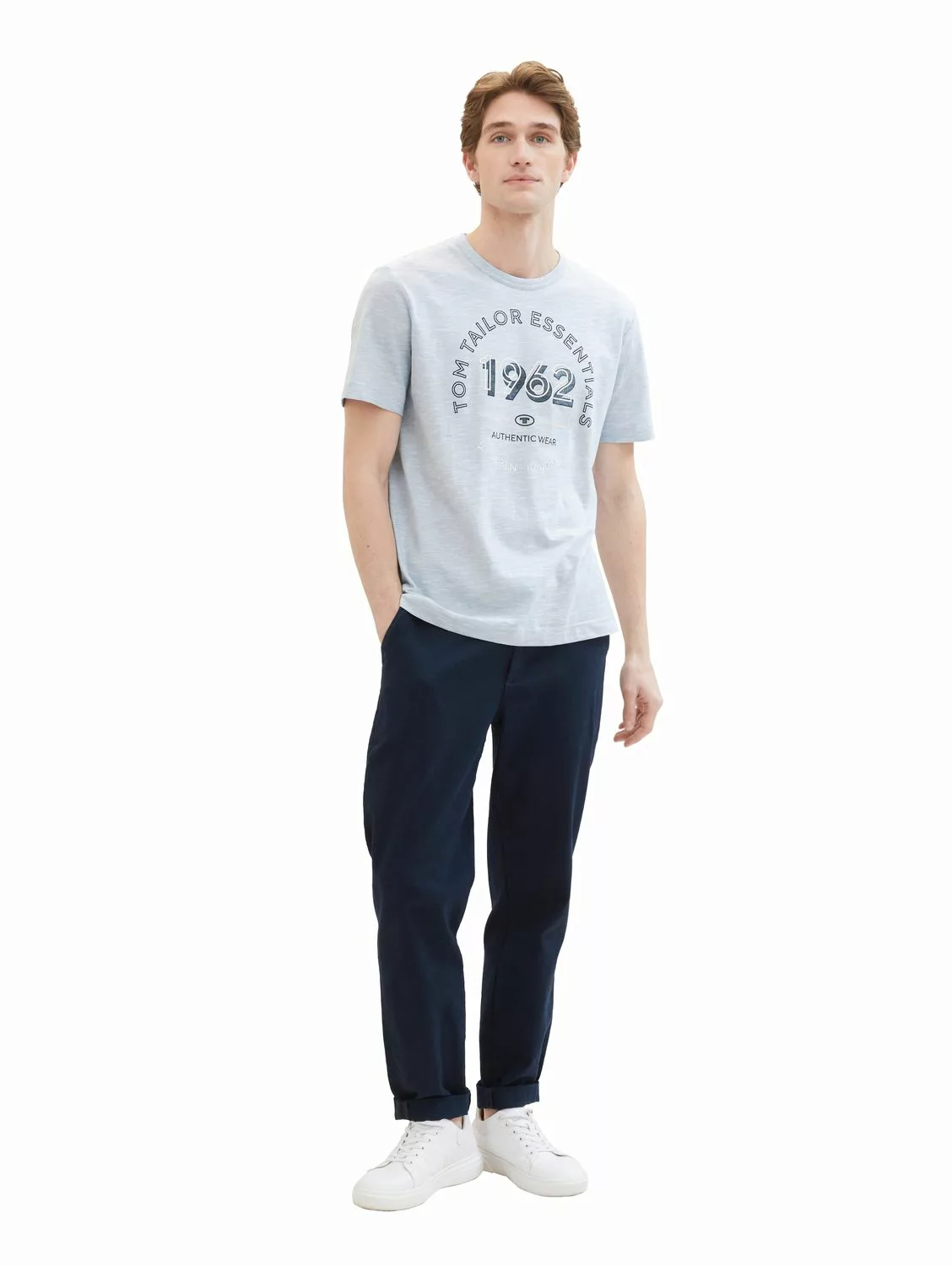 Tom Tailor Herren T-Shirt PRINTED LOGO - Regular Fit günstig online kaufen