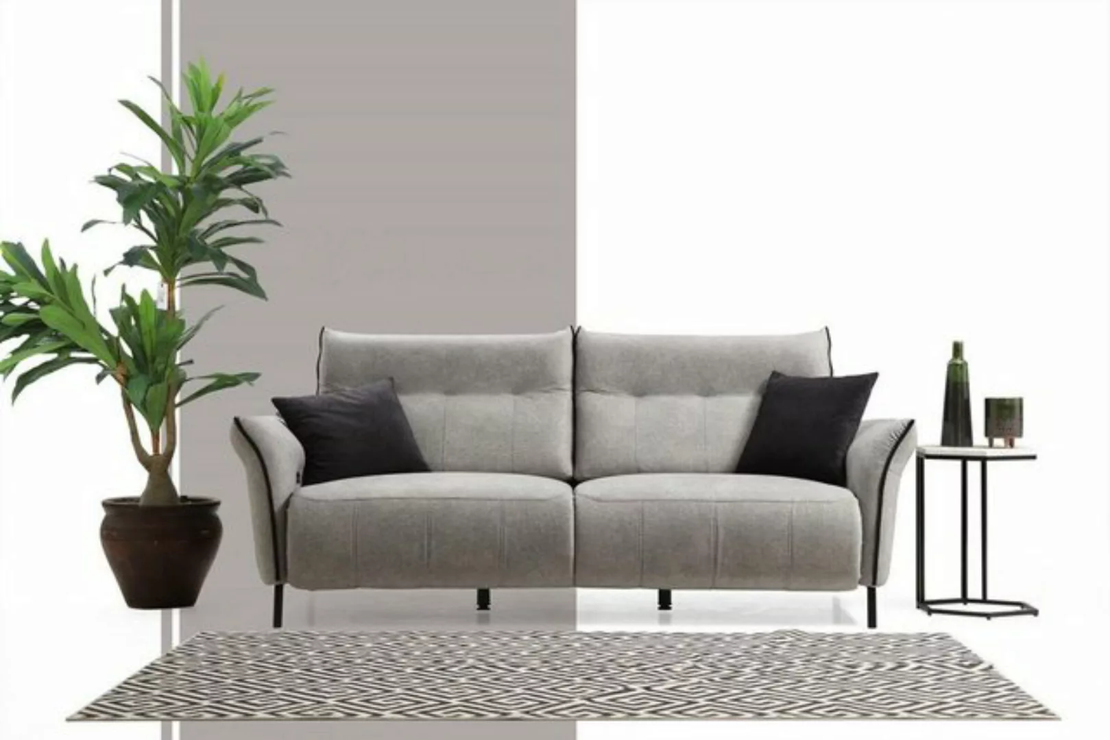 JVmoebel 3-Sitzer Luxus Dreisitzer Sofa Couch Designer Modern Polster Texti günstig online kaufen