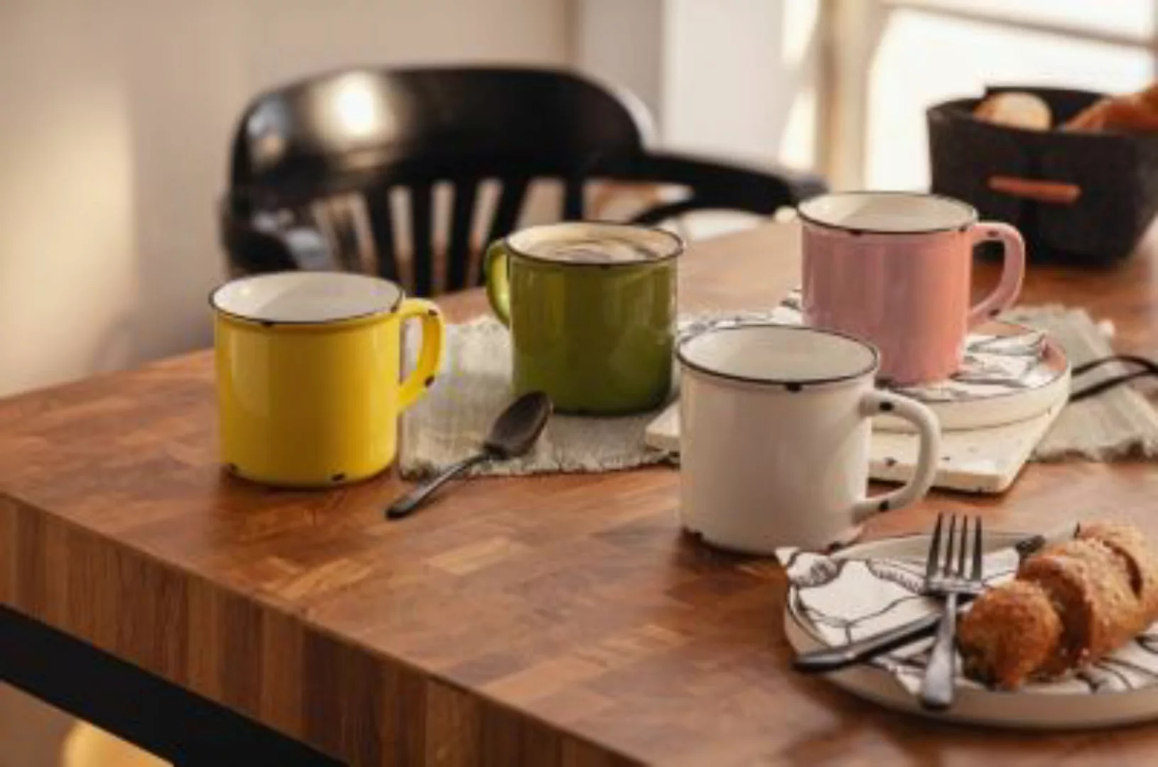 HOME Living Tasse Retro Dekoobjekte bunt günstig online kaufen