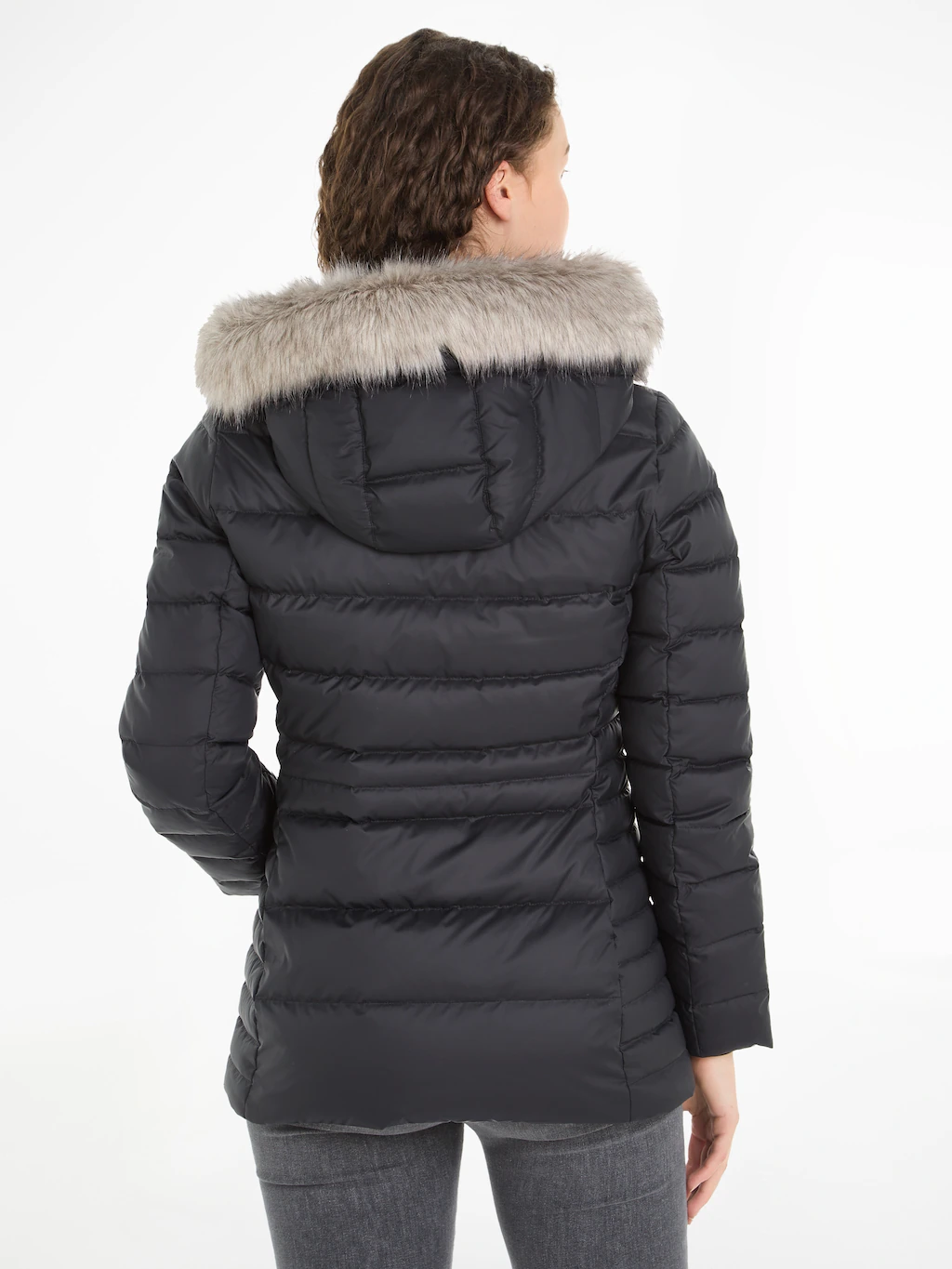 Tommy Hilfiger Daunenjacke TYRA DOWN JACKET WITH FUR mit Kunstpelz-Besatz a günstig online kaufen