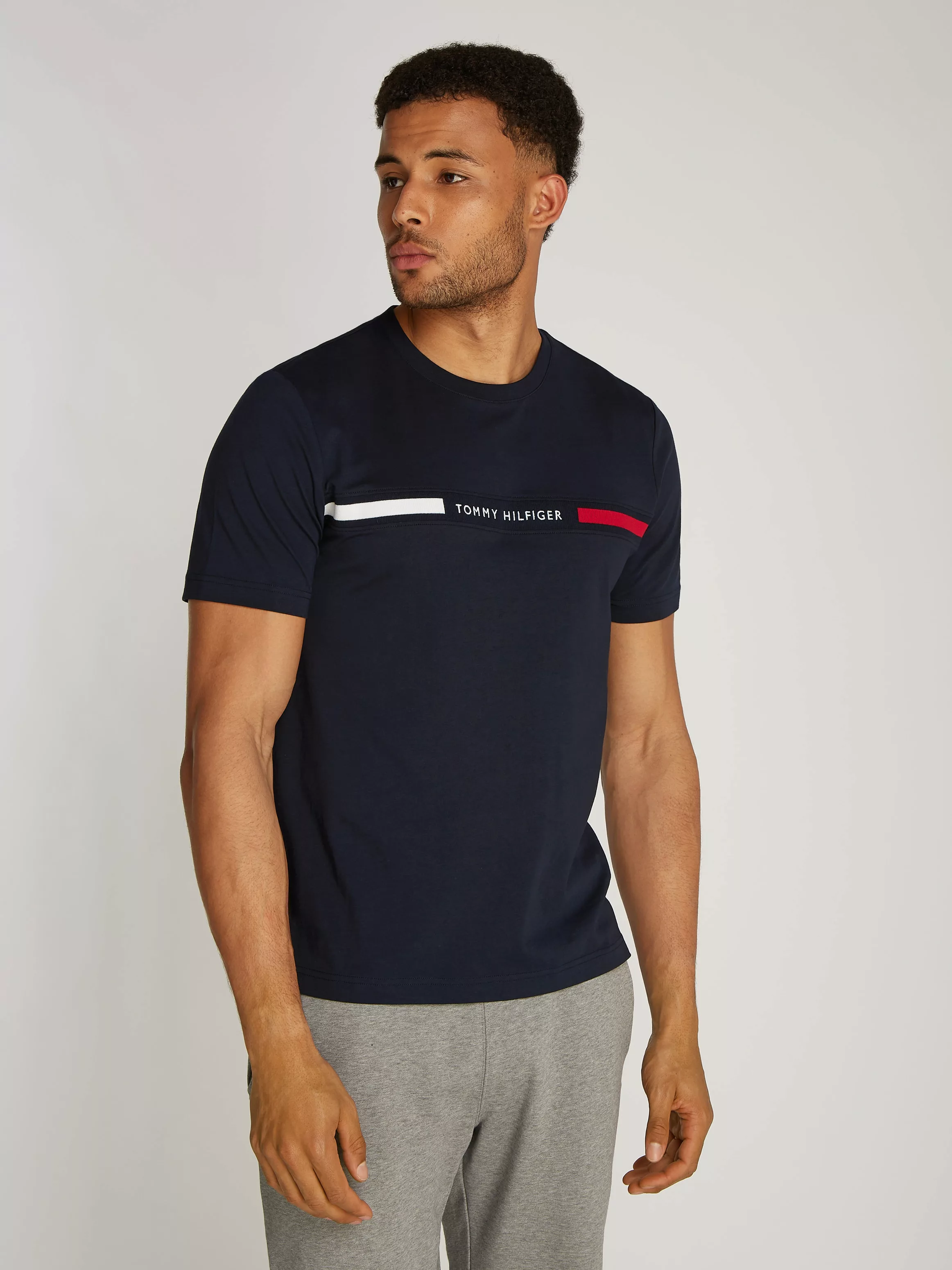 Tommy Hilfiger T-Shirt HILFIGER CHEST INSERT TEE günstig online kaufen