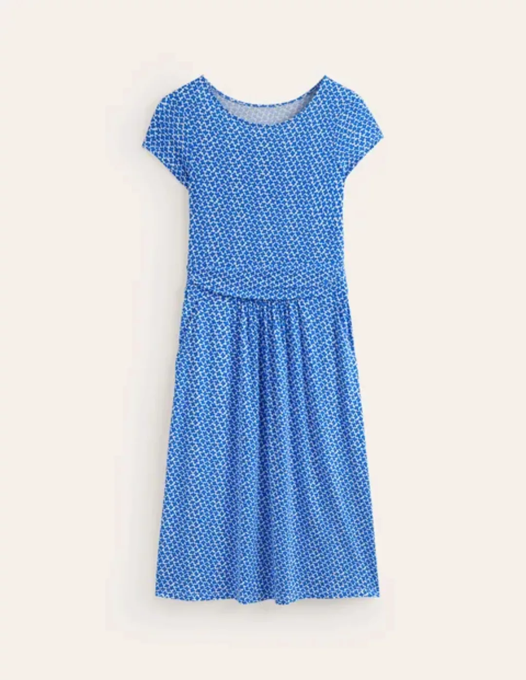 Amelie Jersey-Kleid Damen Boden, Brillantblau, Gänseblümchen günstig online kaufen