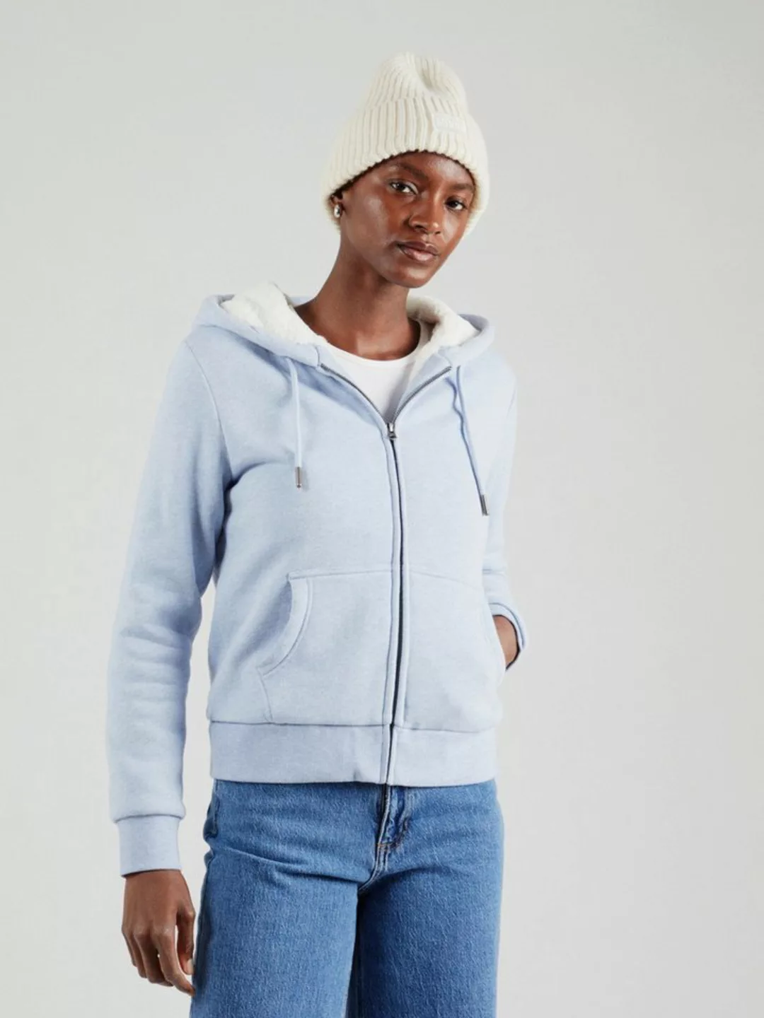 Superdry Kapuzensweatjacke "ESSENTIAL BORG LINED ZIP HOOD" günstig online kaufen