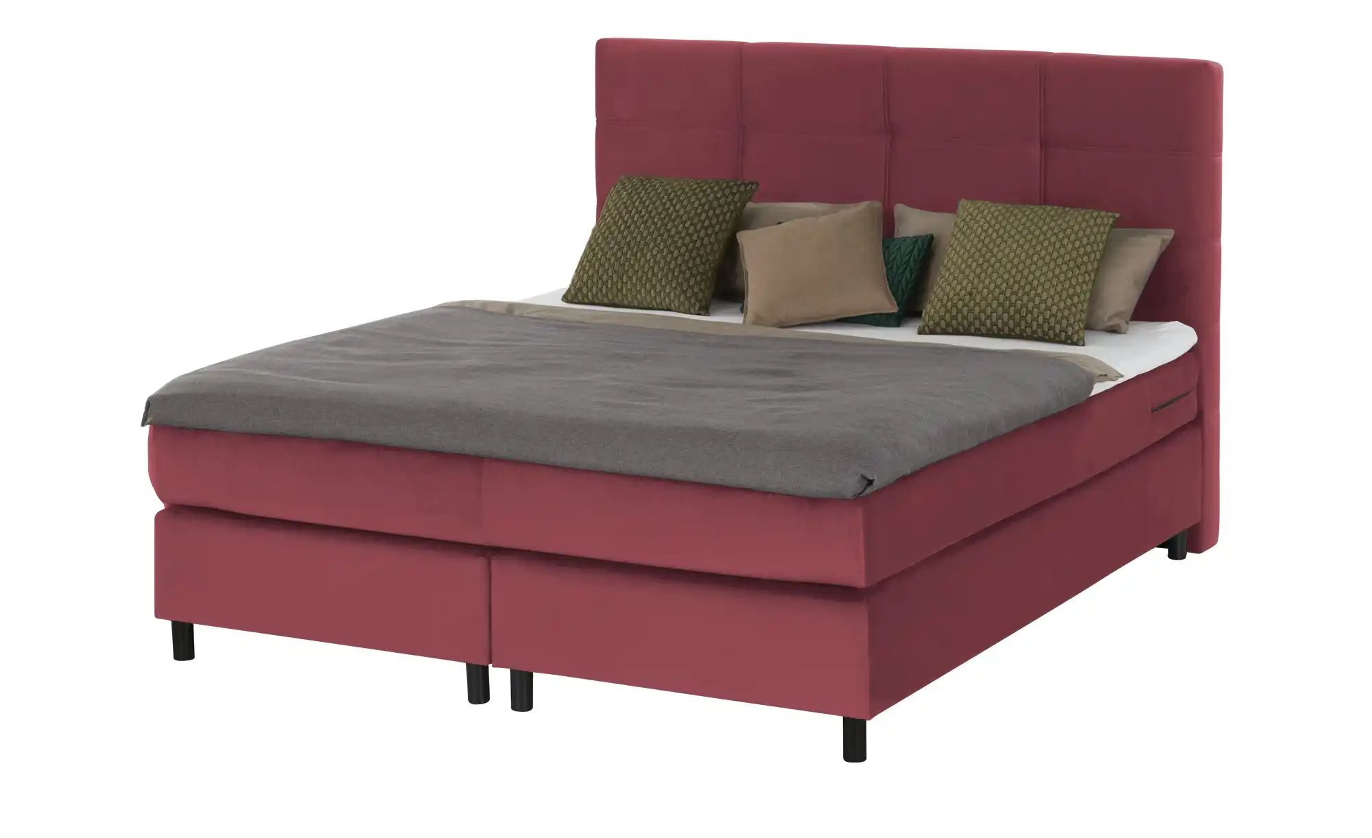 uno Boxspringbett  Wind ¦ rot ¦ Maße (cm): B: 140 H: 152 Betten > Komfortbe günstig online kaufen